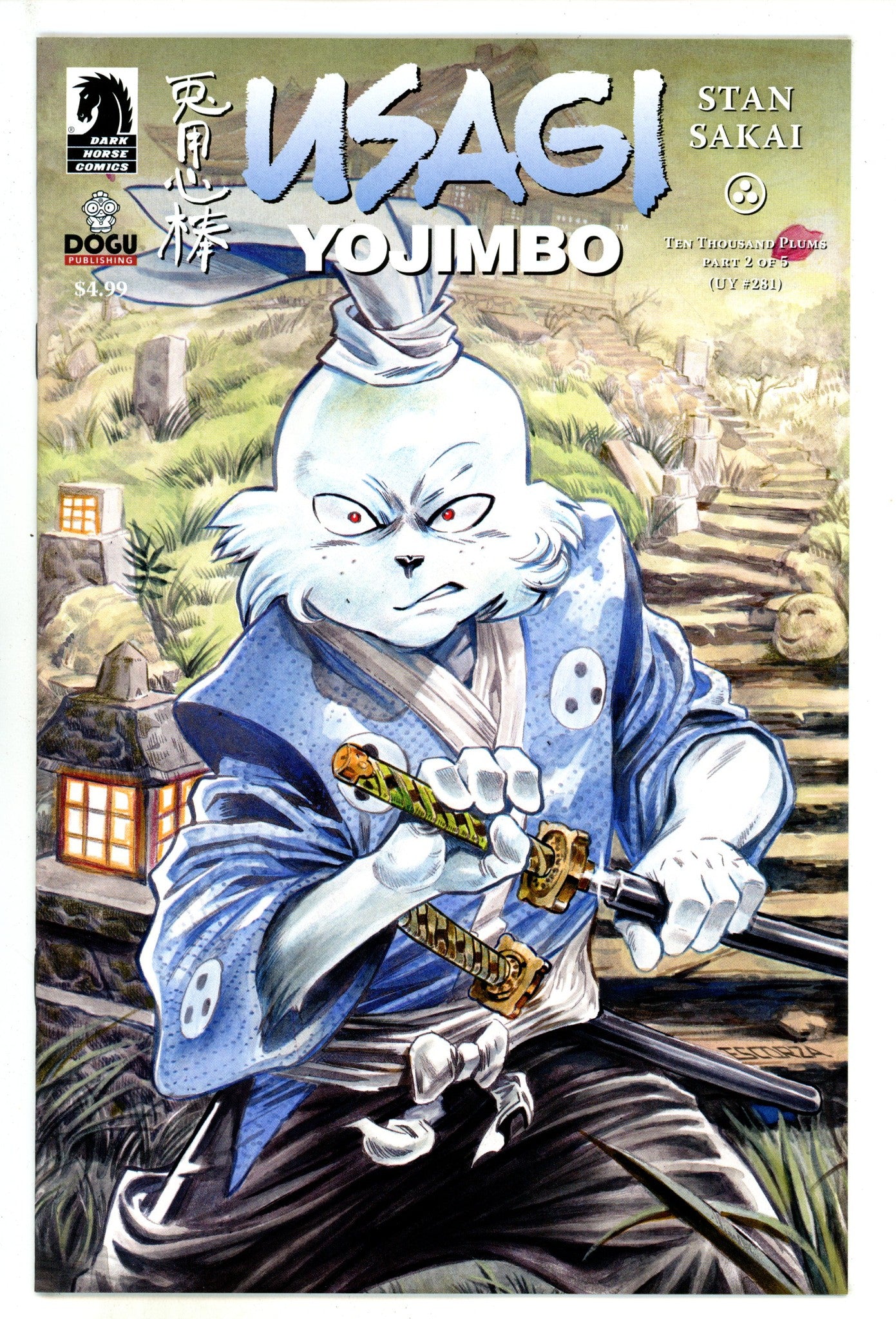 Usagi Yojimbo: Ten Thousand Plums 2 Escorza Variant (2025)