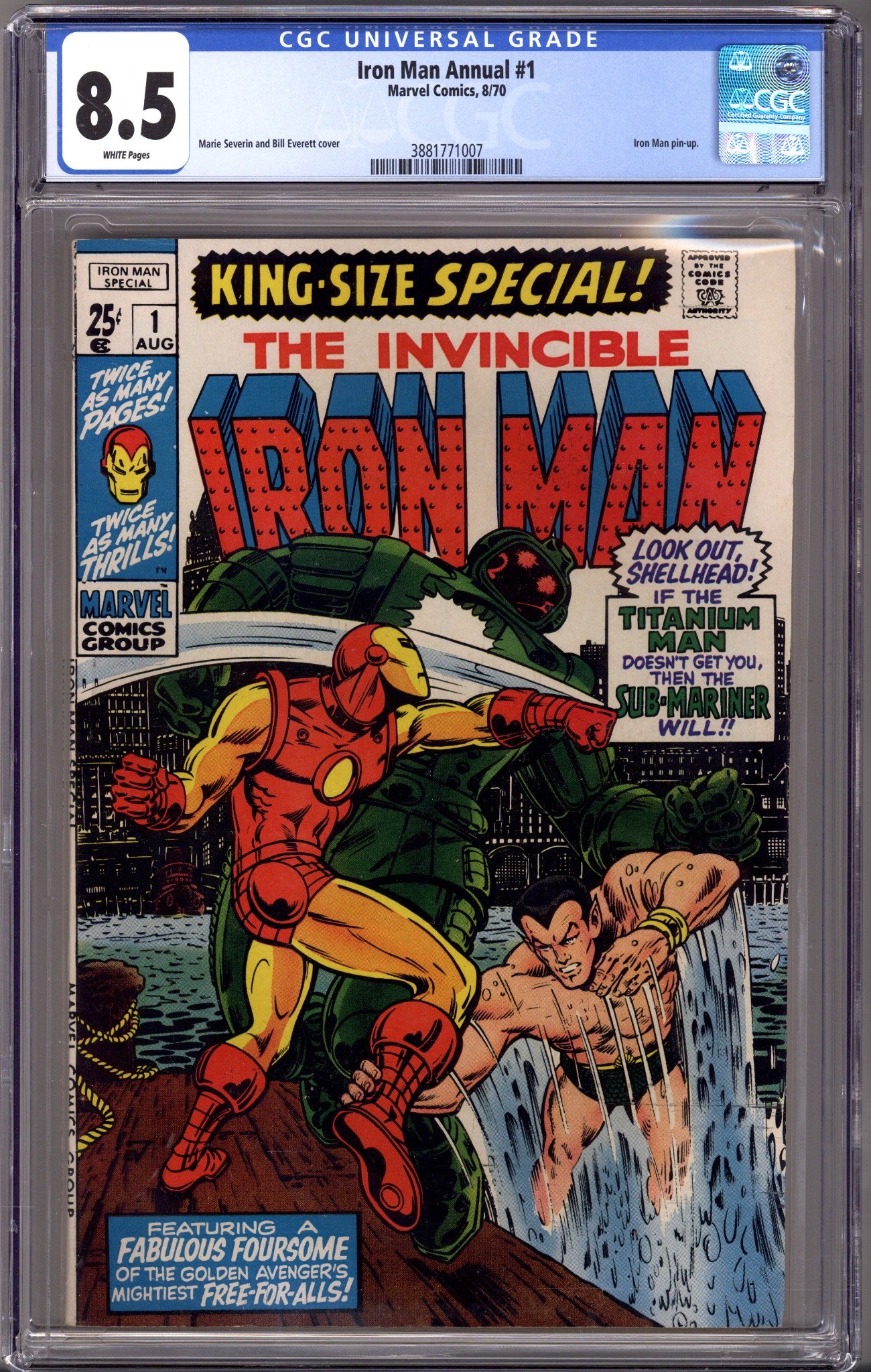 Iron Man Special Vol 1 1 CGC 8.5 (VF+) Annual (1970) 
