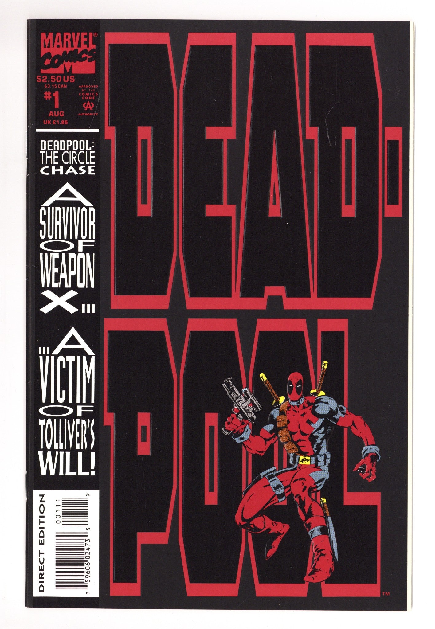 Deadpool: The Circle Chase 1 VF- (7.5) (1993) 