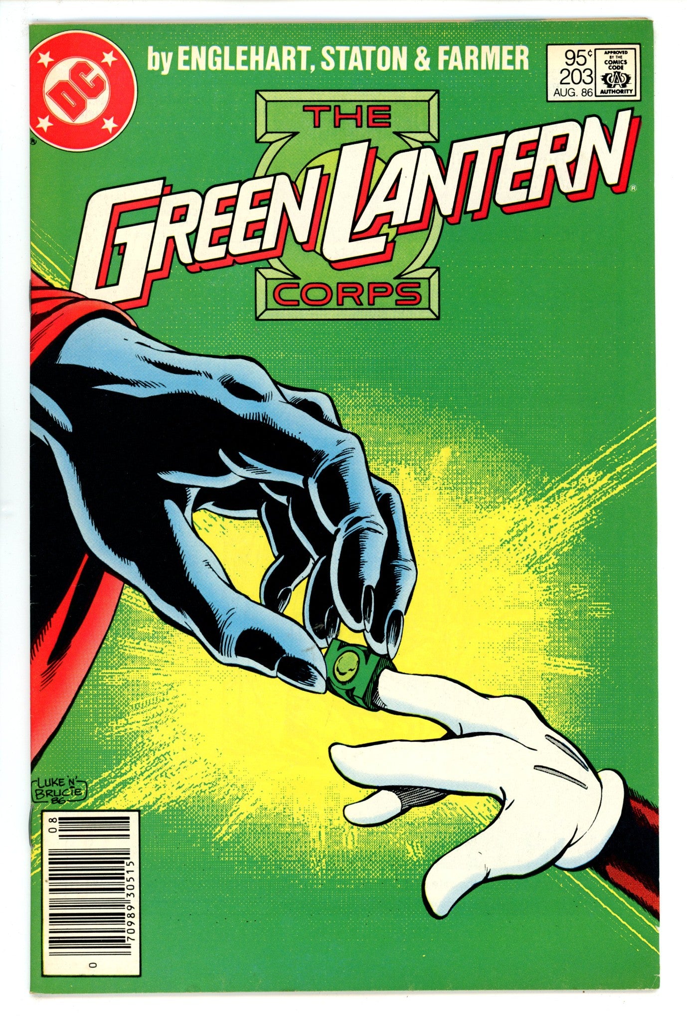 Green Lantern Vol 2 203 FN+ (6.5) (1986) Canadian Price Variant 