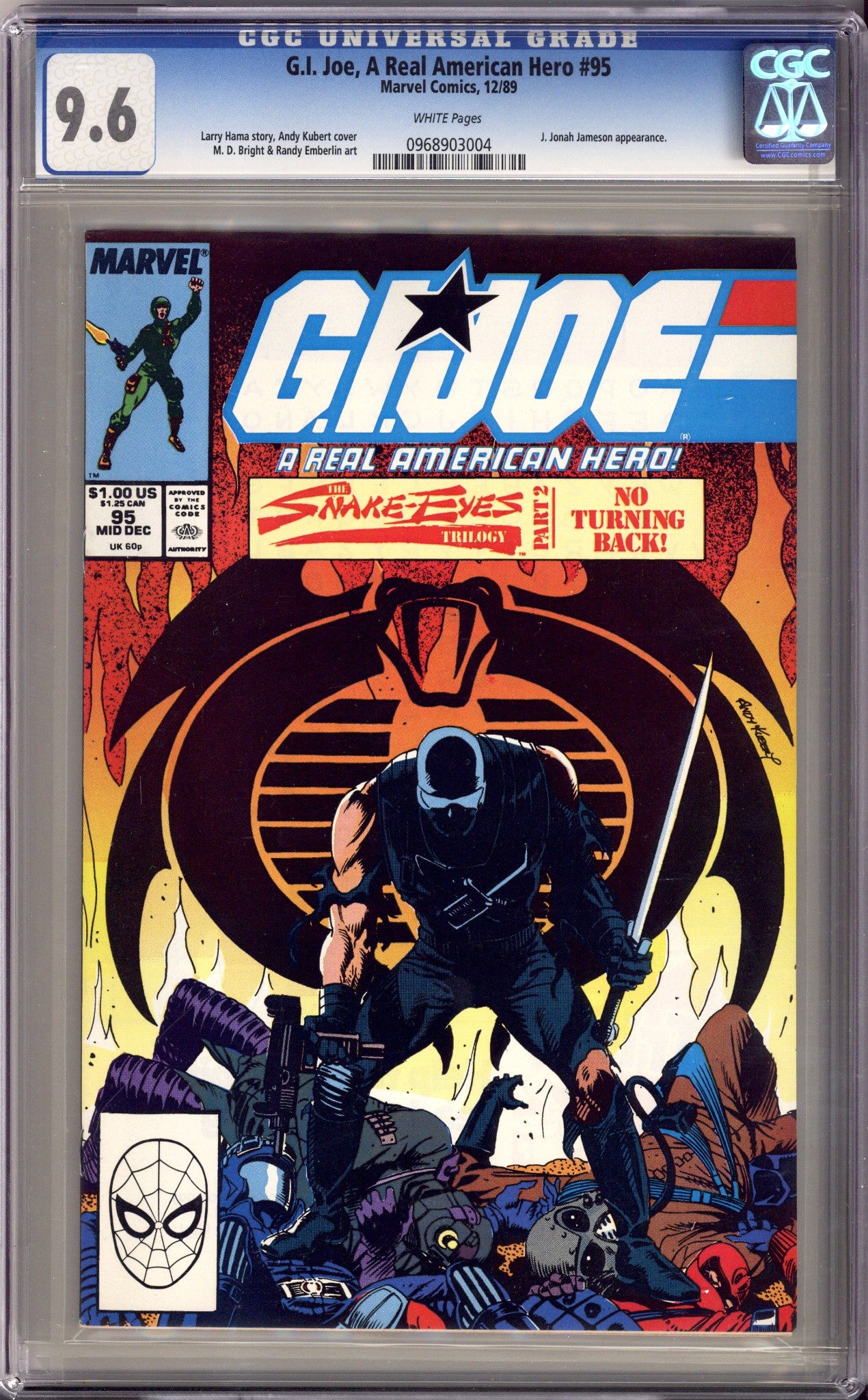G.I. Joe, A Real American Hero 95 CGC 9.6 (NM+) (1989) 