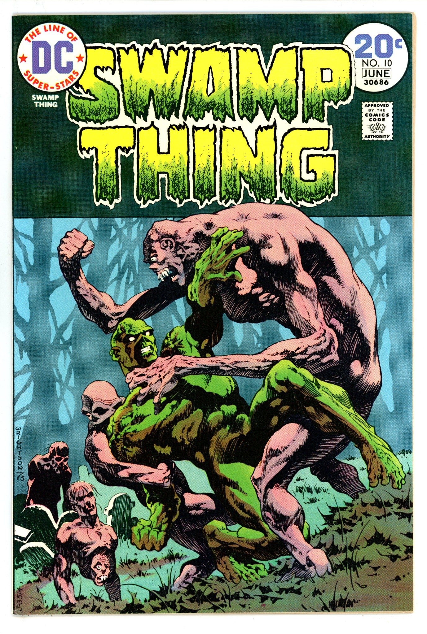 Swamp Thing Vol 1 10 NM- (9.2) (1974) 