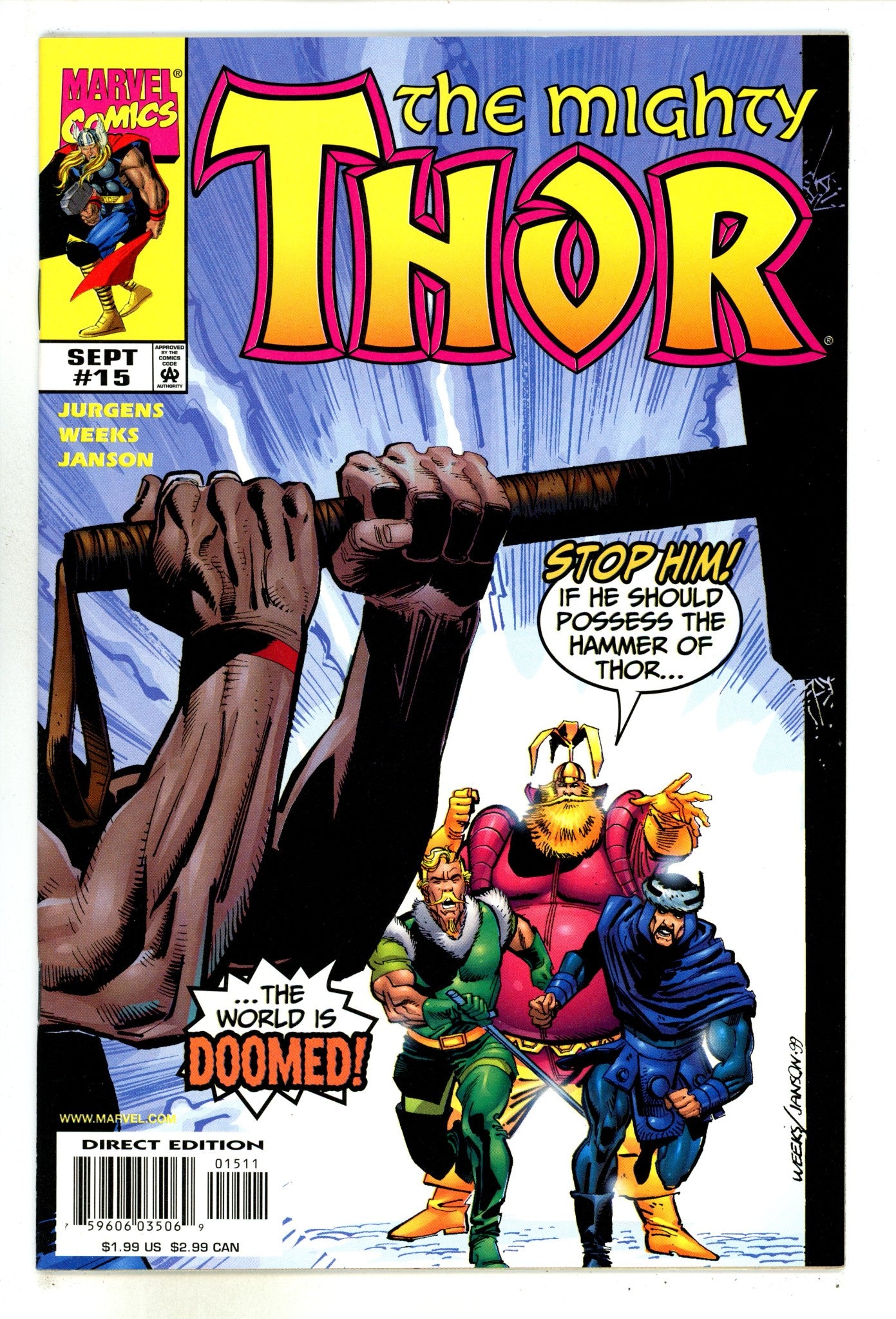 Thor Vol 2 15 High Grade (1999) 