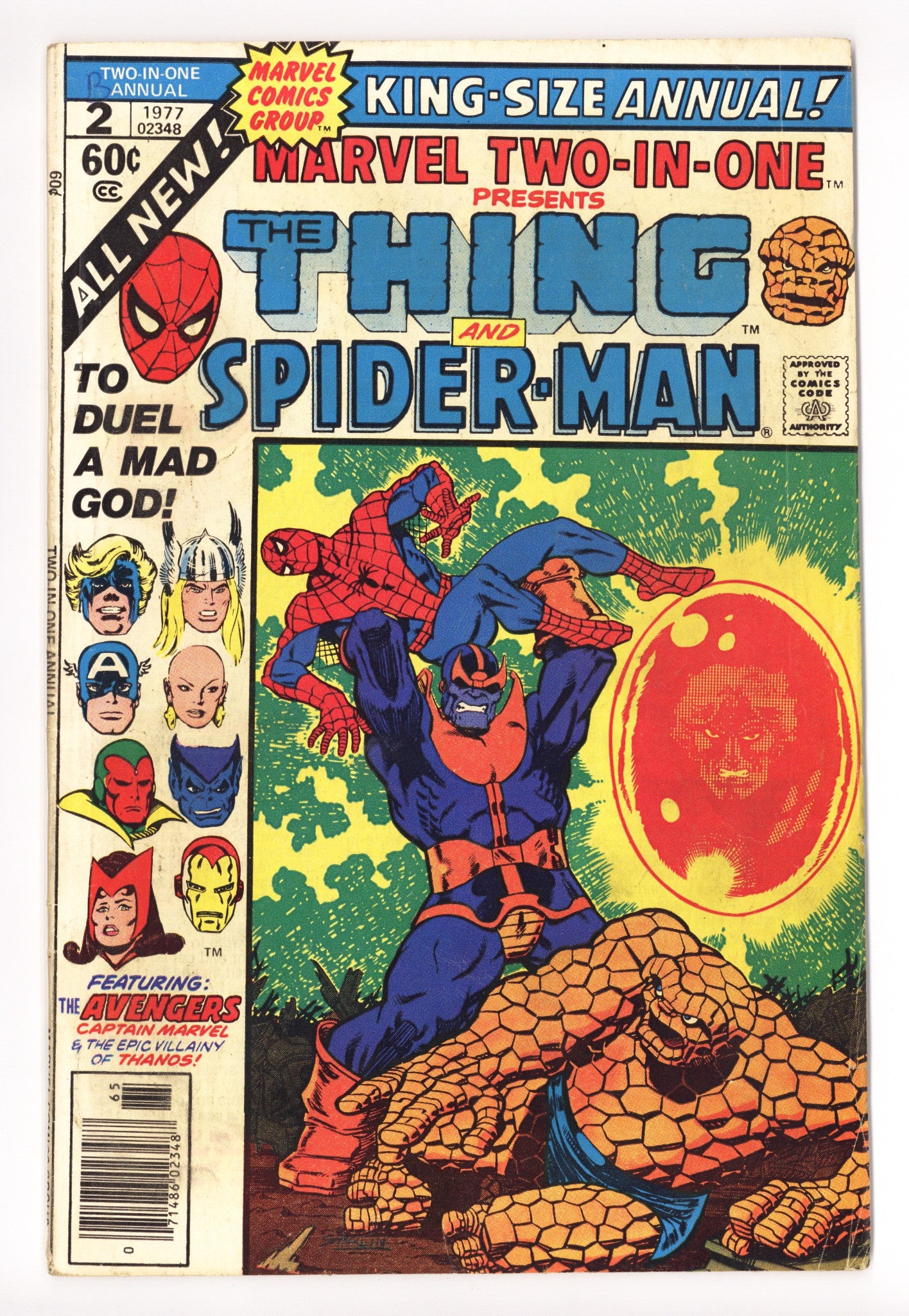 Marvel Two-in-One Annual Vol 1 2 VG+ (4.5) (1977) 