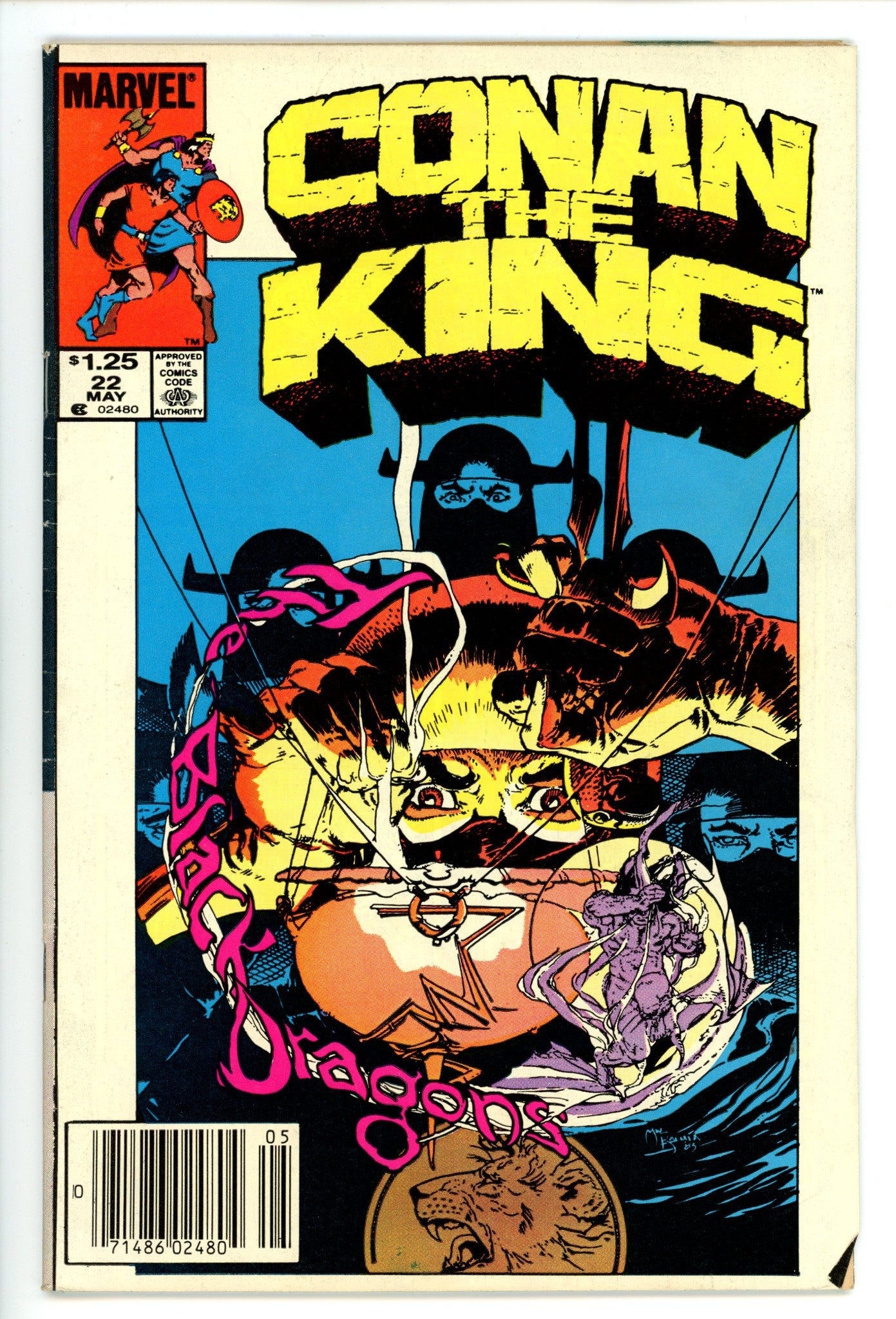 Conan the King Vol 1 22 Mid Grade (1984) Canadian Price Variant 
