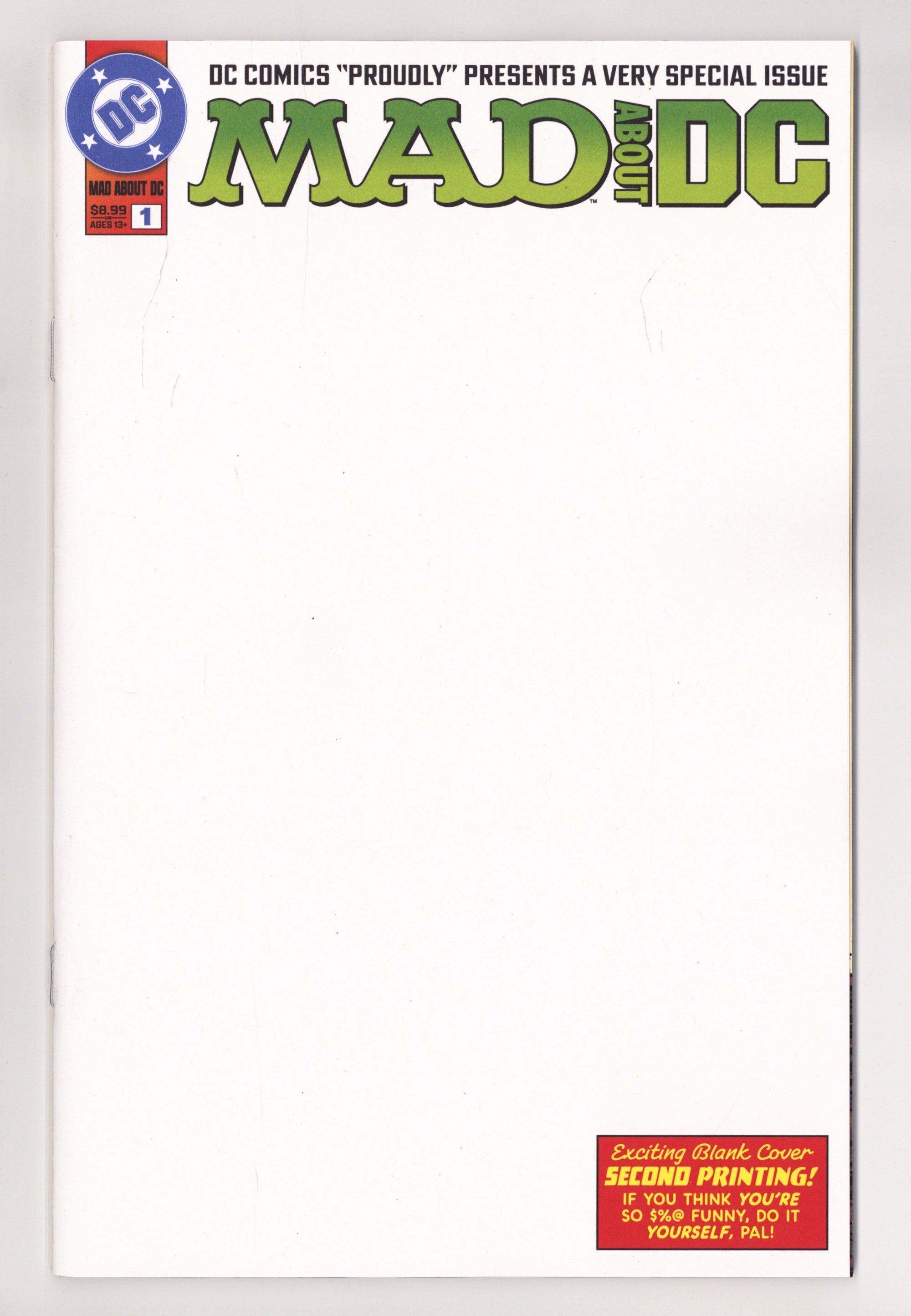 Mad About DC 1 2nd Print Blank Variant (2026)