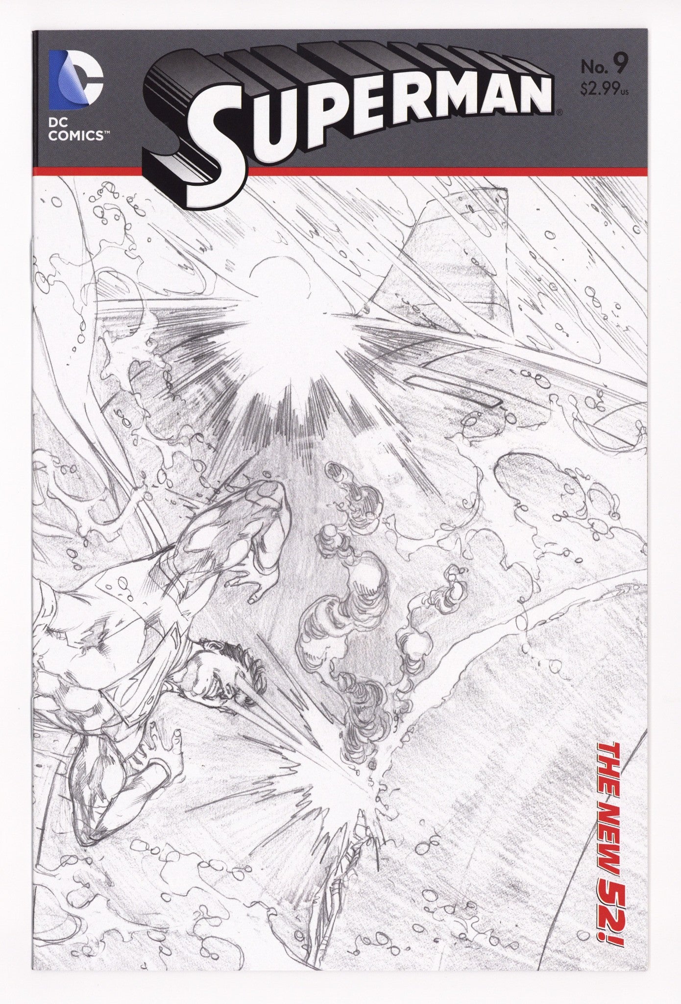 Superman Vol 3 9 High Grade (2012) Reis Sketch Incentive Variant 