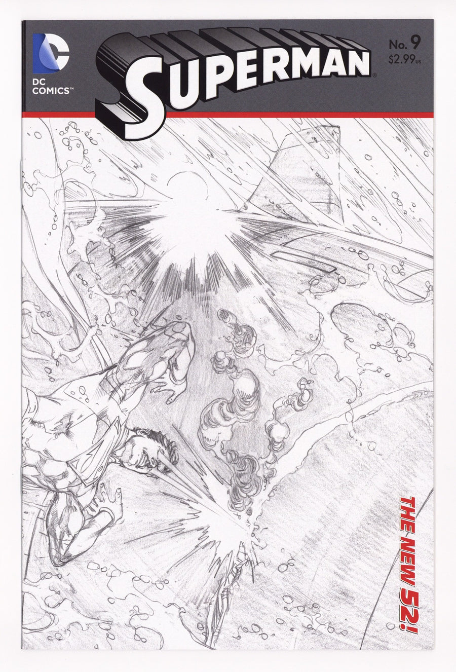 Superman Vol 3 9 High Grade (2012) Reis Sketch Incentive Variant 