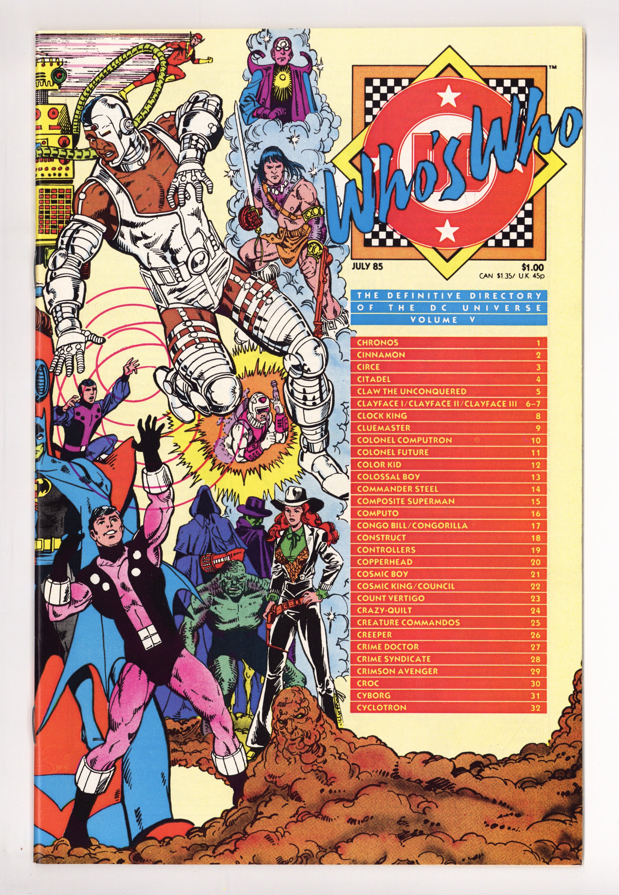 Who's Who: The Definitive Directory of the DC Universe 5 High Grade (1985) 