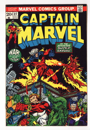 Captain Marvel Vol 1 27  VF- (7.5)   (1973)