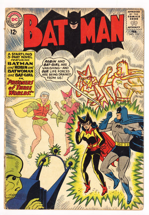 Batman Vol 1 153 GD (2.0) Cover Detached (1963) 
