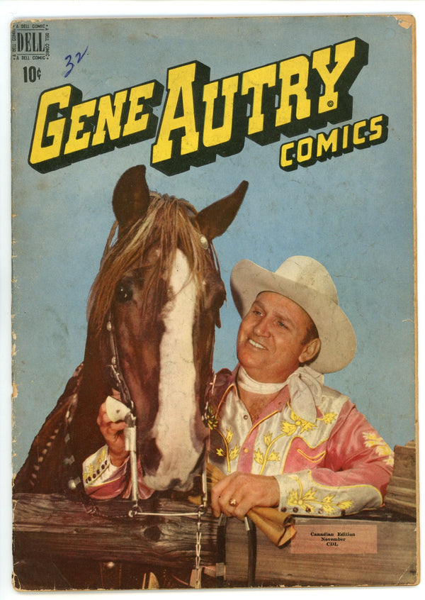 Gene Autry Comics 32 GD/VG (3.0) (1949) Canadian Edition