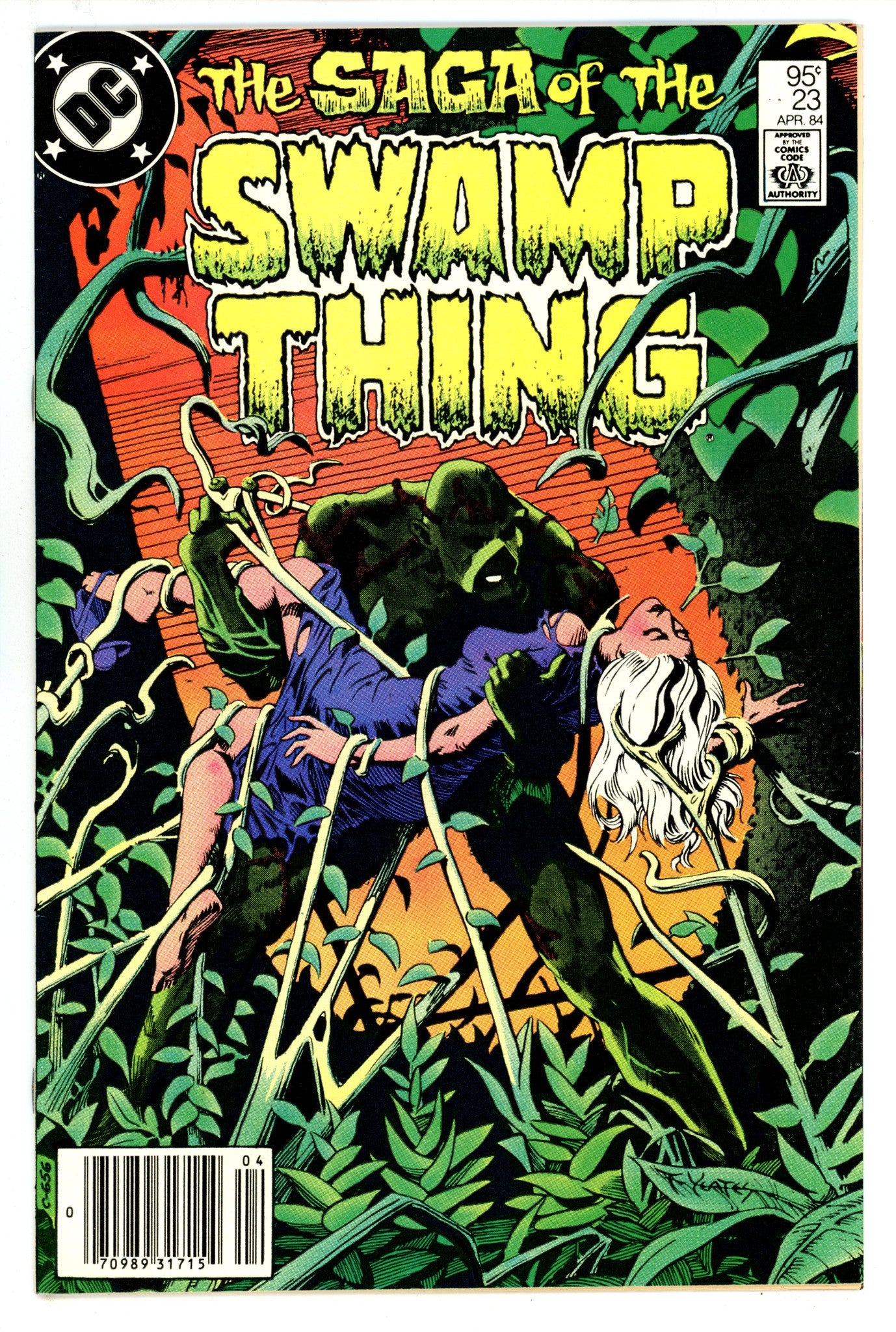 The Saga of Swamp Thing Vol 2 23 NM- (9.2) (1984) Canadian Price Variant 