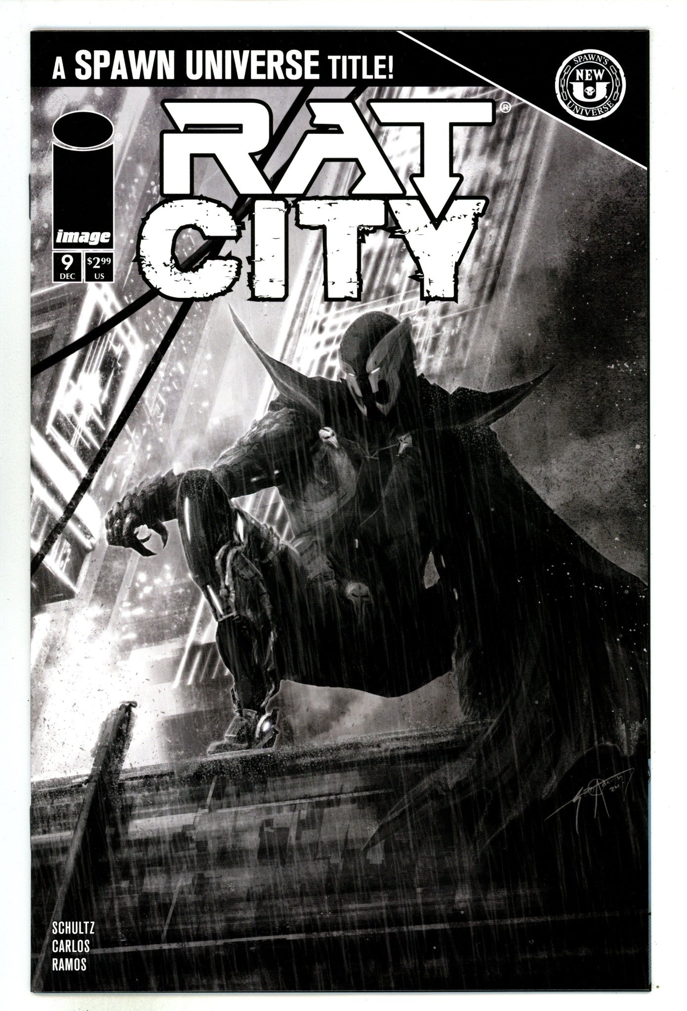 Spawn Rat City  9 Adams  B&W Variant   (2024)