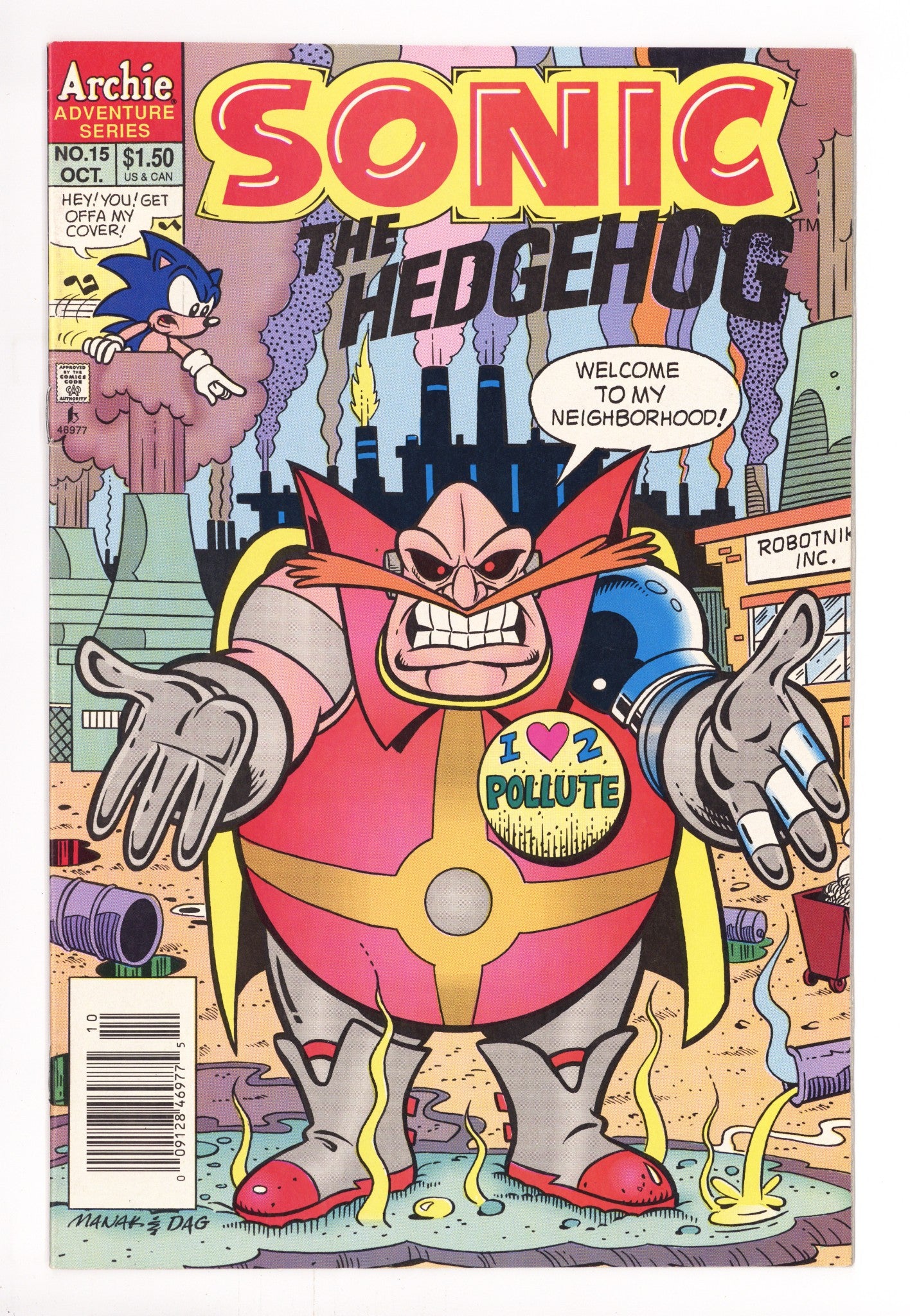 Sonic the Hedgehog Vol 2 15 FN (6.0) (1994) Newsstand 