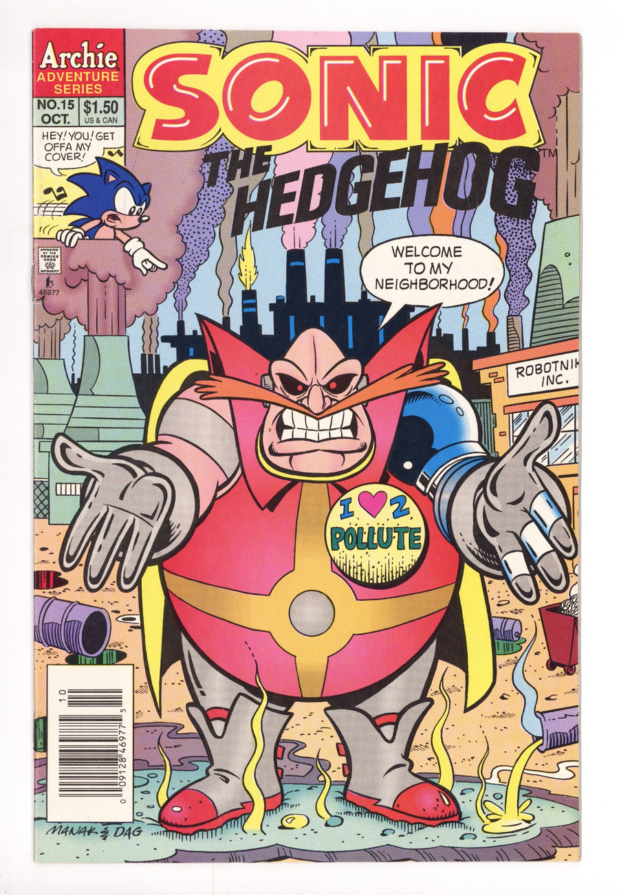 Sonic the Hedgehog Vol 2 15 FN (6.0) (1994) Newsstand 