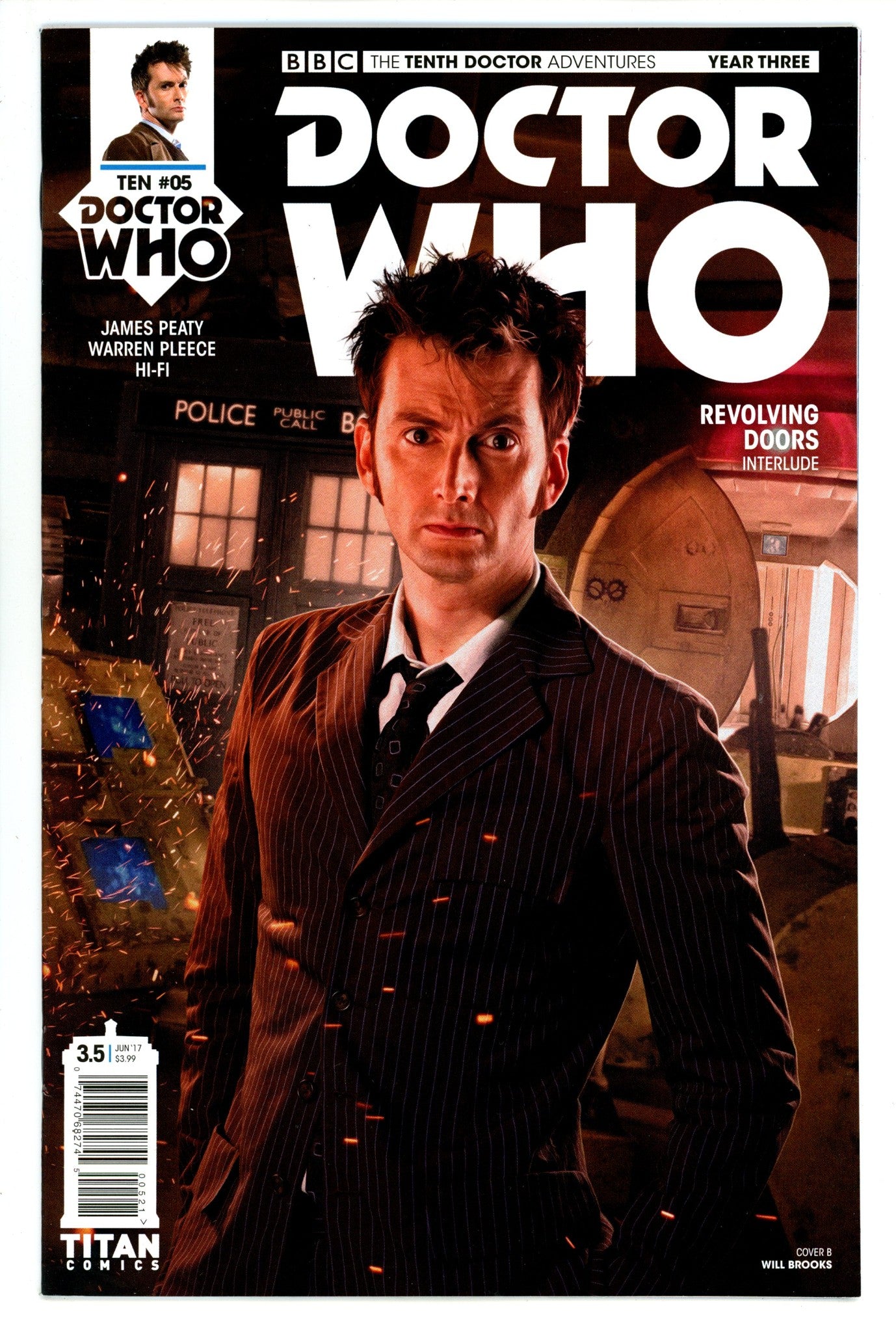 Doctor Who: The Tenth Doctor, Year Three 5 High Grade (2017) 