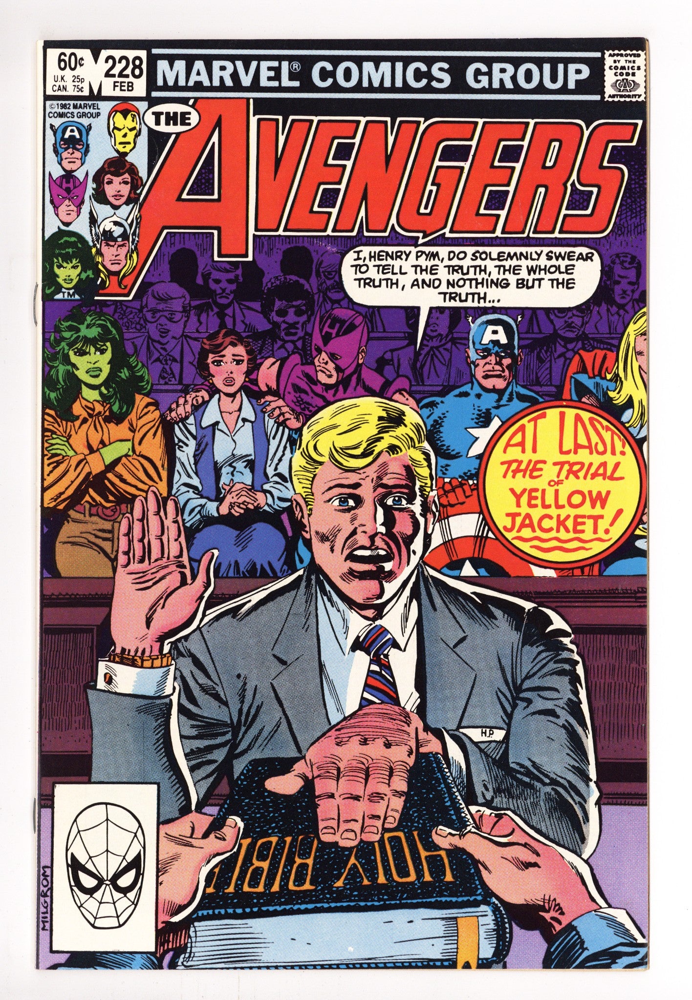 The Avengers Vol 1 228 High Grade (1983) 