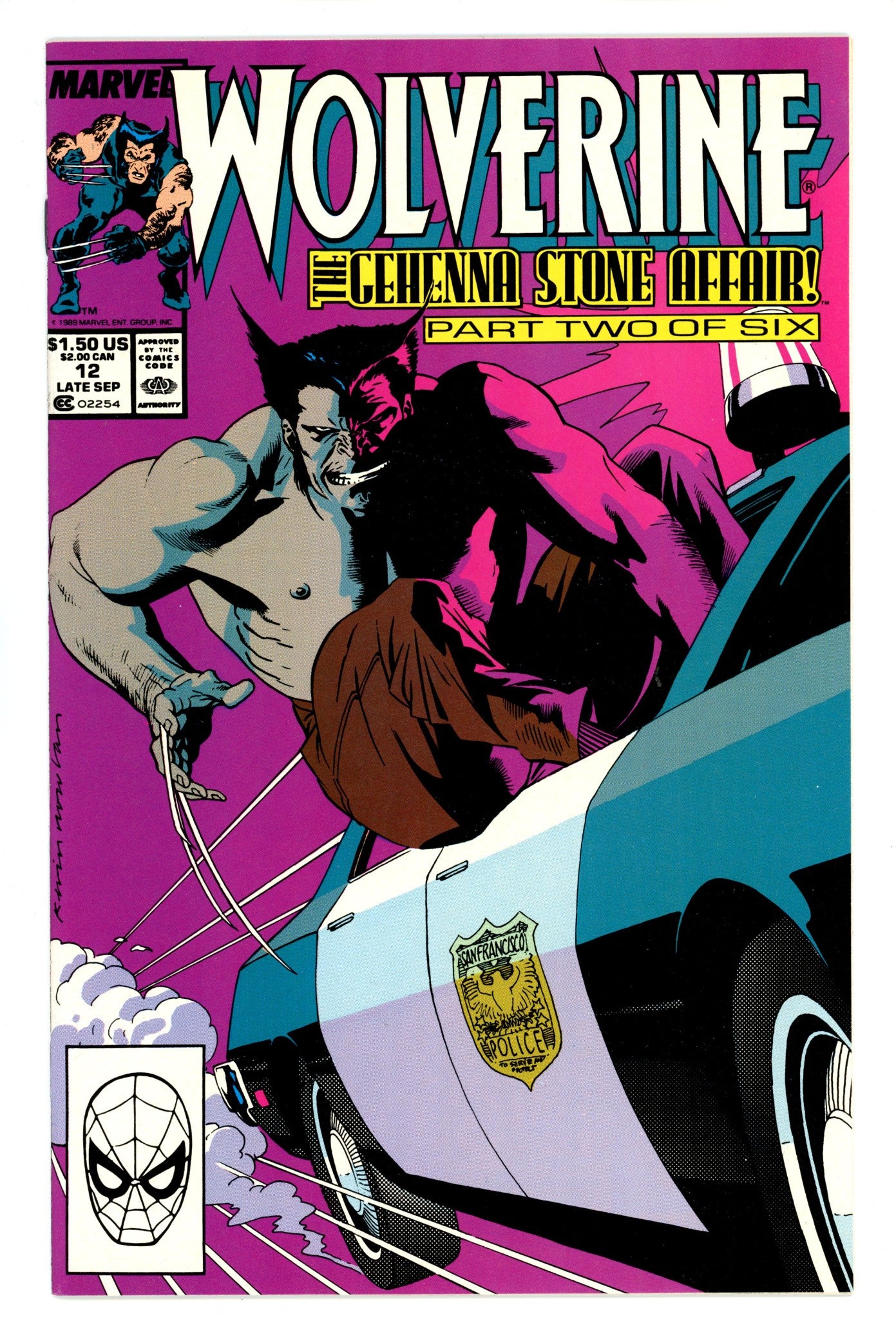 Wolverine Vol 2 12 High Grade (1989) 