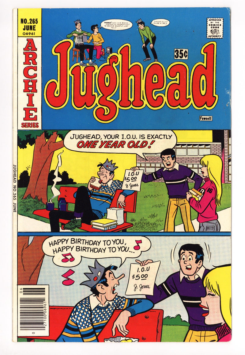 Jughead Vol 1 265 Low Grade Staples Added (1977) 