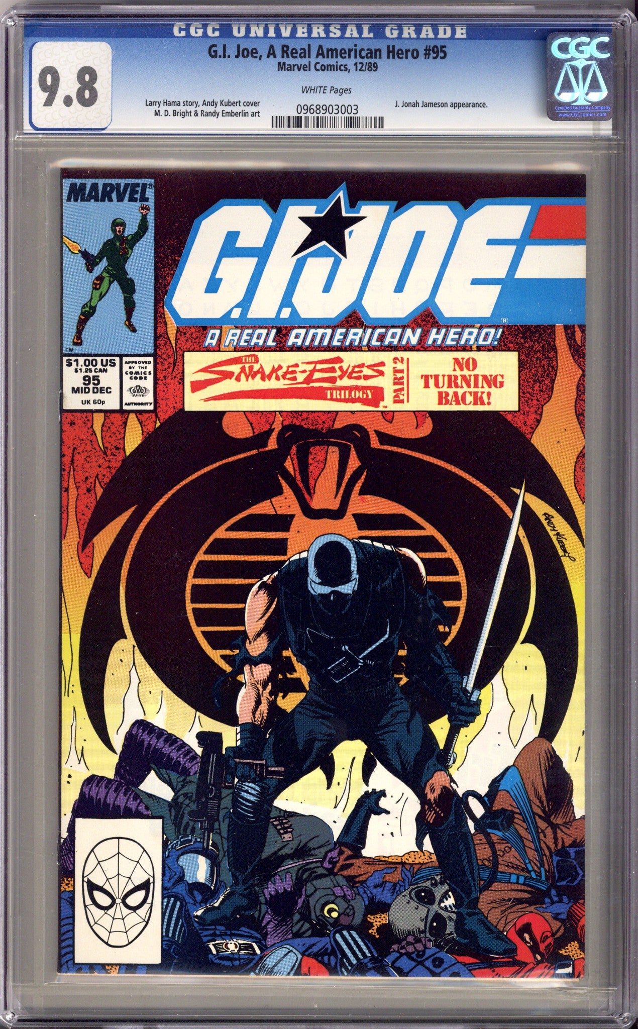G.I. Joe, A Real American Hero 95 CGC 9.8 (NM/M) (1989) 
