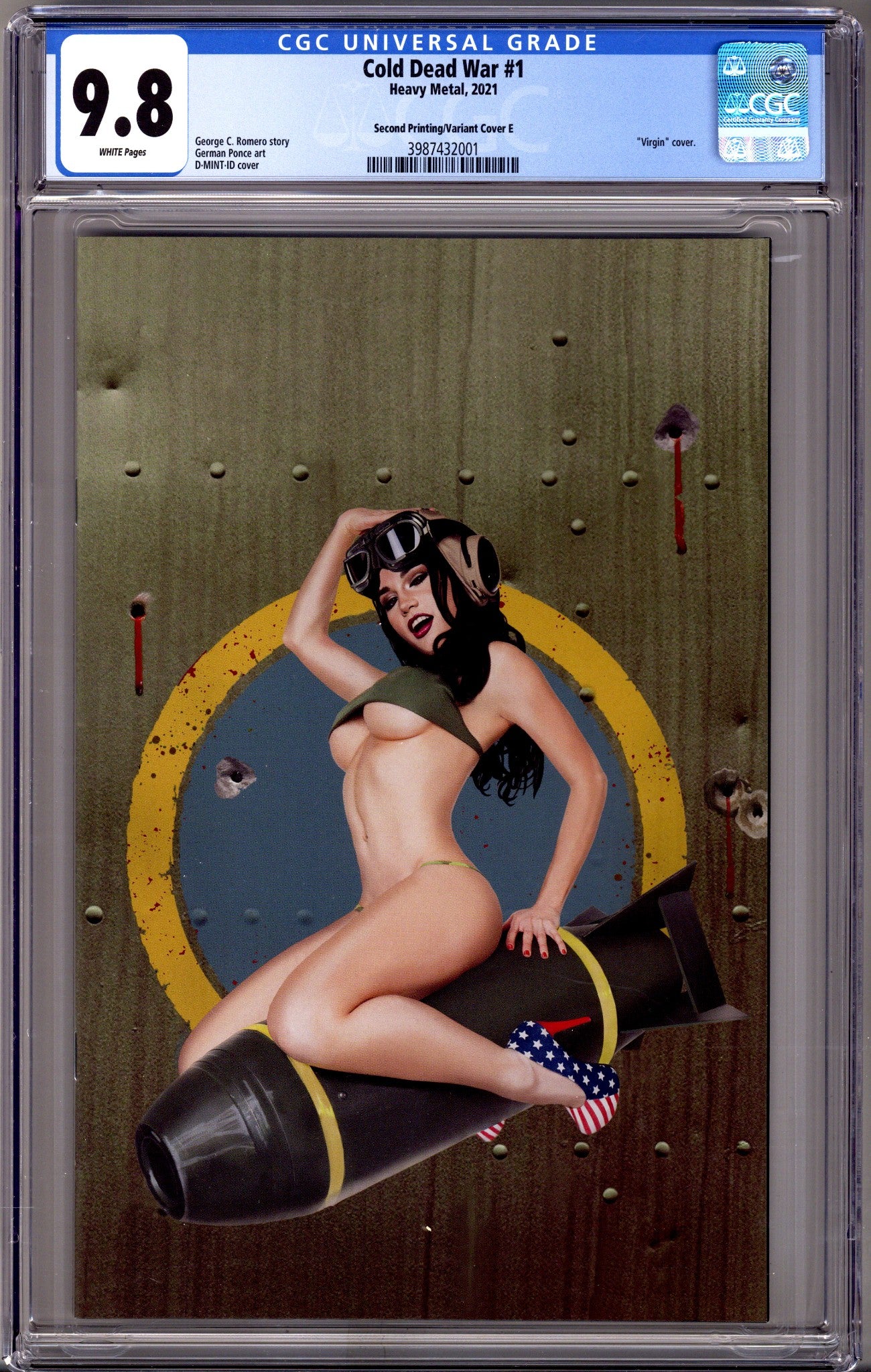 Cold Dead War 1 CGC 9.8 (NM/M) 2nd Print (2021) Virgin Variant 