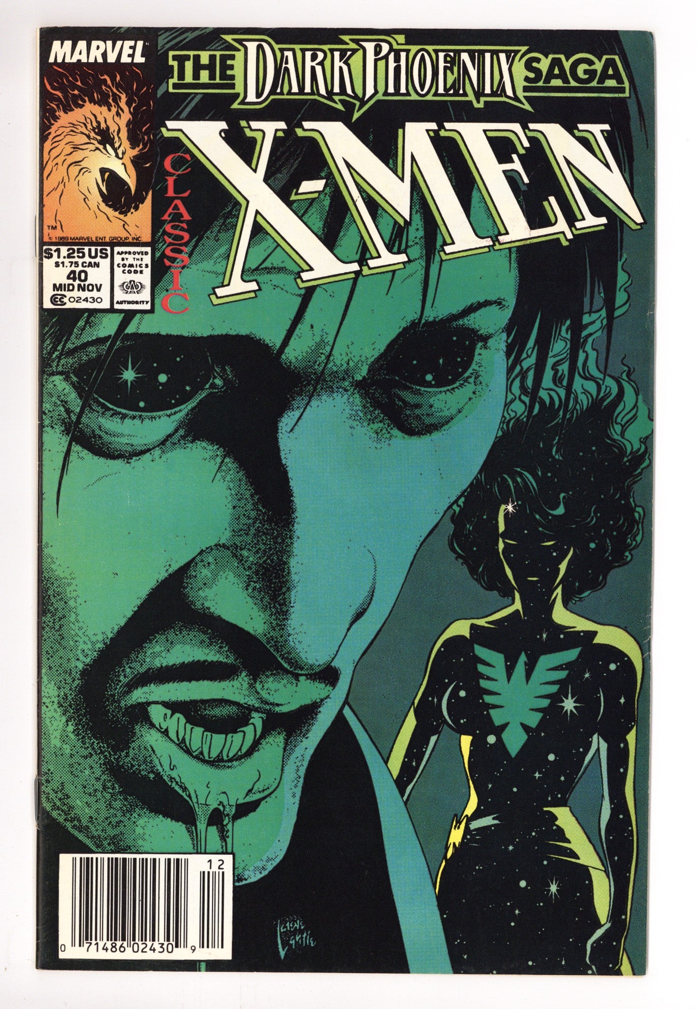 Classic X-Men 40 High Grade (1989) Newsstand 