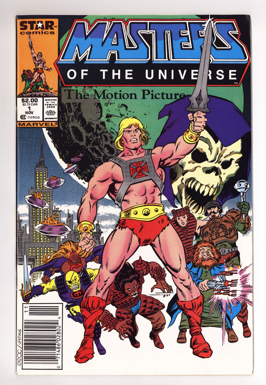 Masters of the Universe The Motion Picture 1 NM- (9.2) (1987) Newsstand 
