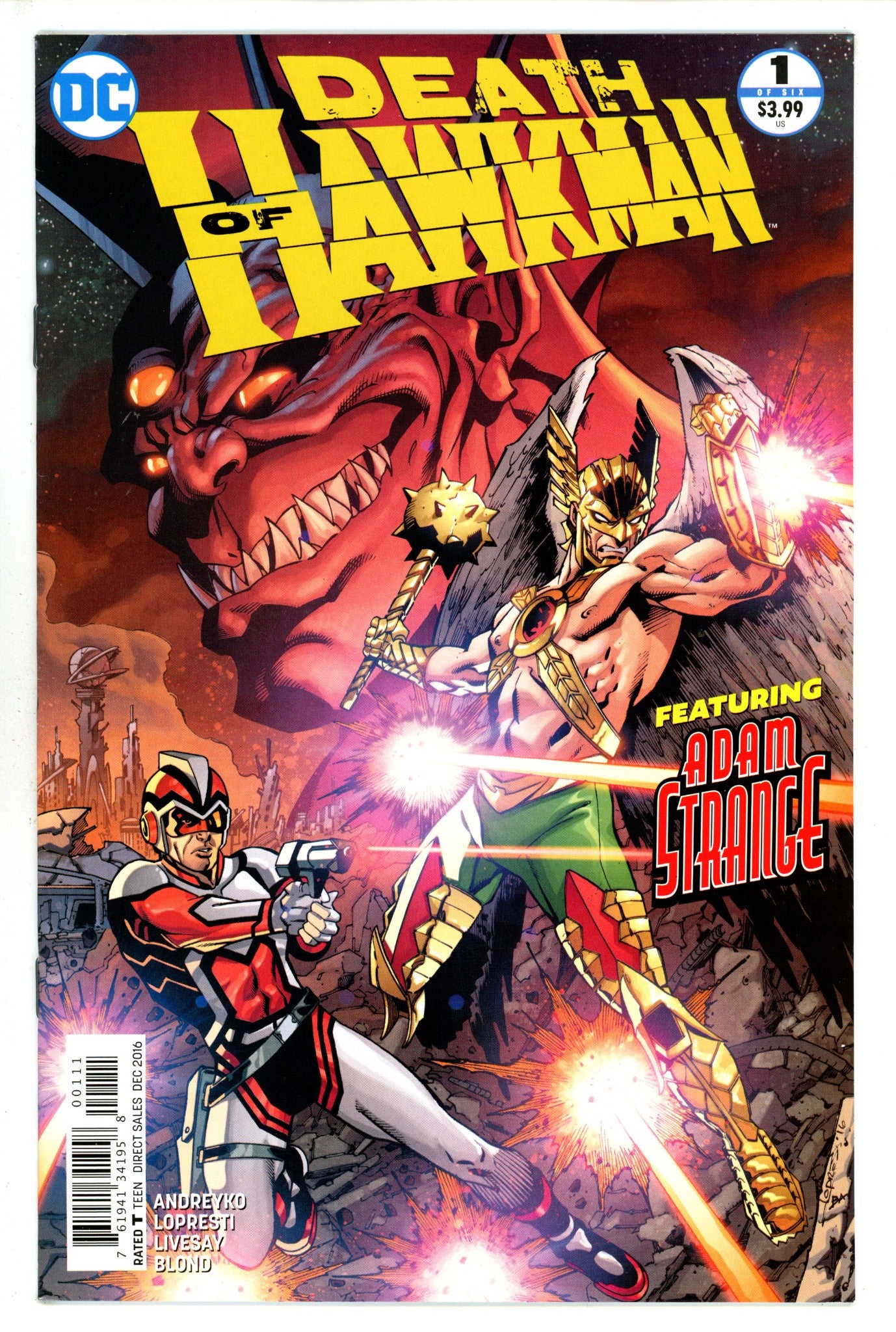 Death of Hawkman 1 (2016)