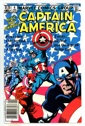 Captain America Annual Vol 1 6 FN/VF (7.0) (1982) Canadian Price Variant 