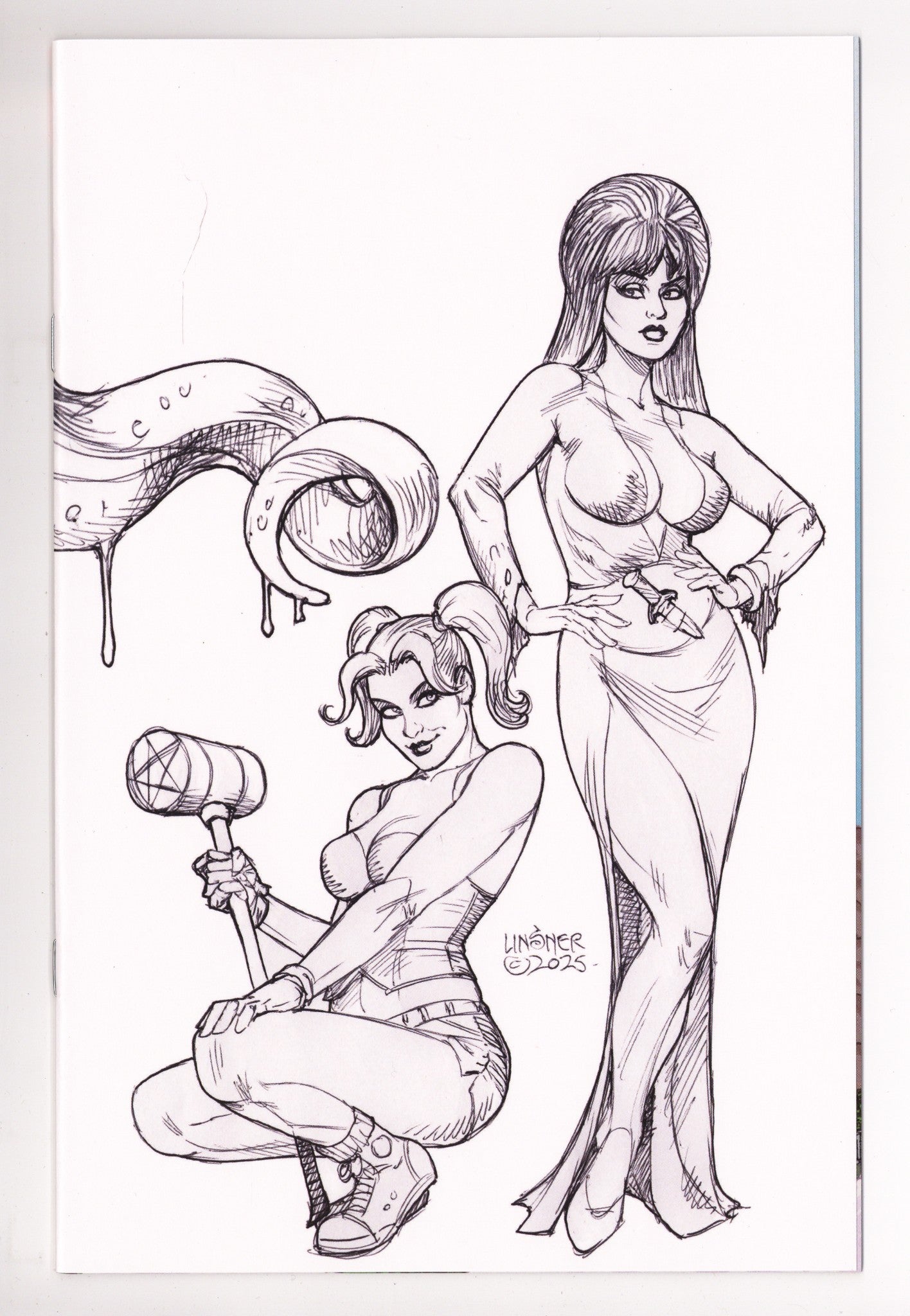 Harley Quinn X Elvira 4 Linsner B&W Virgin Incentive (2026)