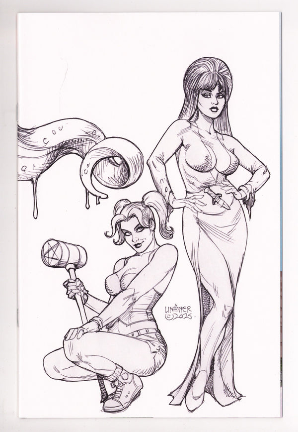 Harley Quinn X Elvira 4 Linsner B&W Virgin Incentive (2026)