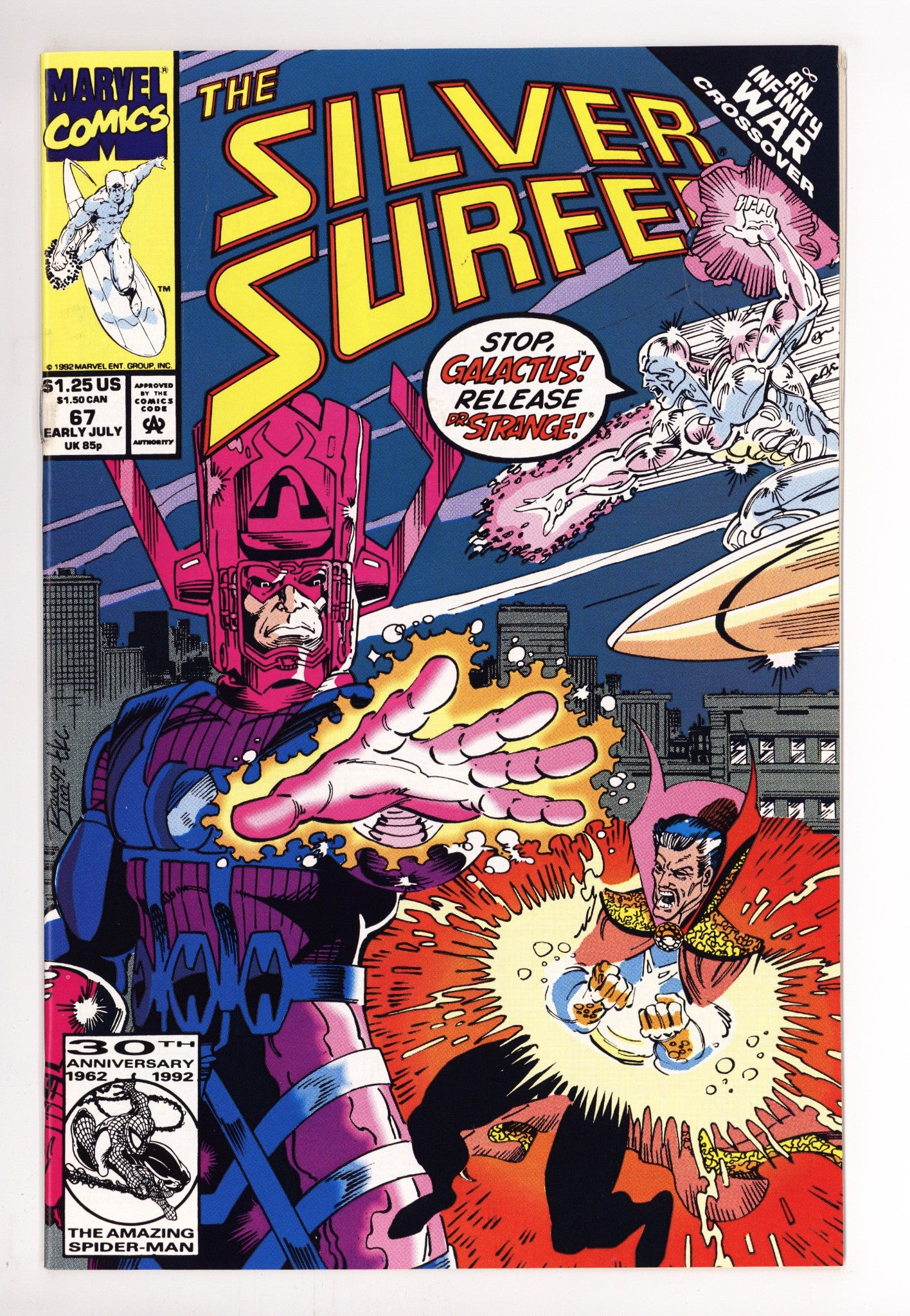 Silver Surfer Vol 3 67 Mid Grade (1992) 
