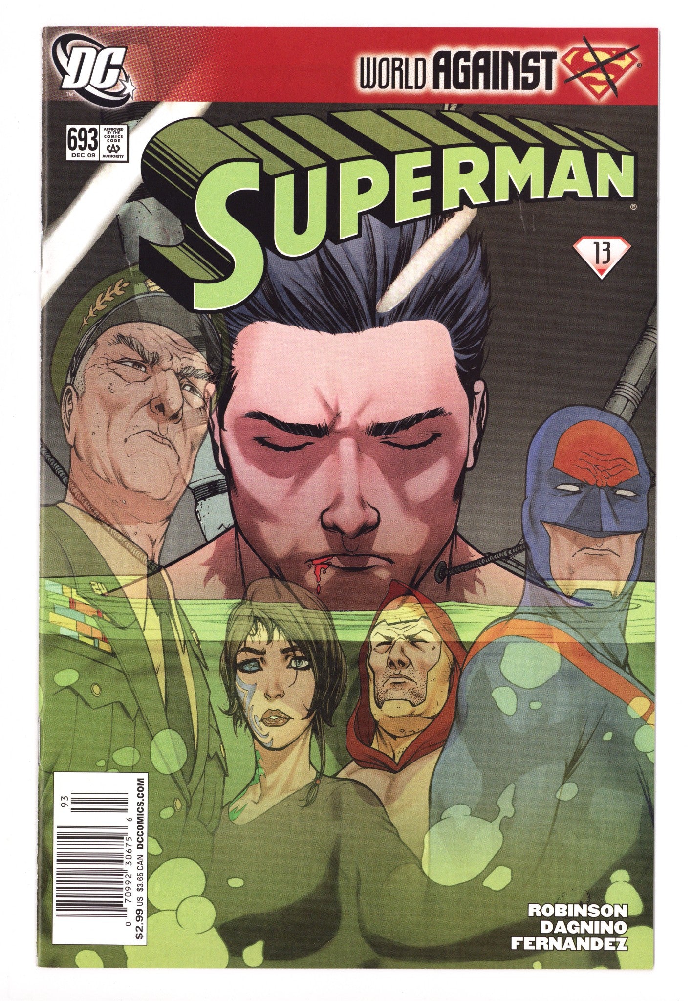 Superman Vol 1 693 NM- (9.2) (2009) Newsstand 