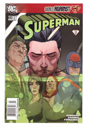 Superman Vol 1 693 NM- (9.2) (2009) Newsstand