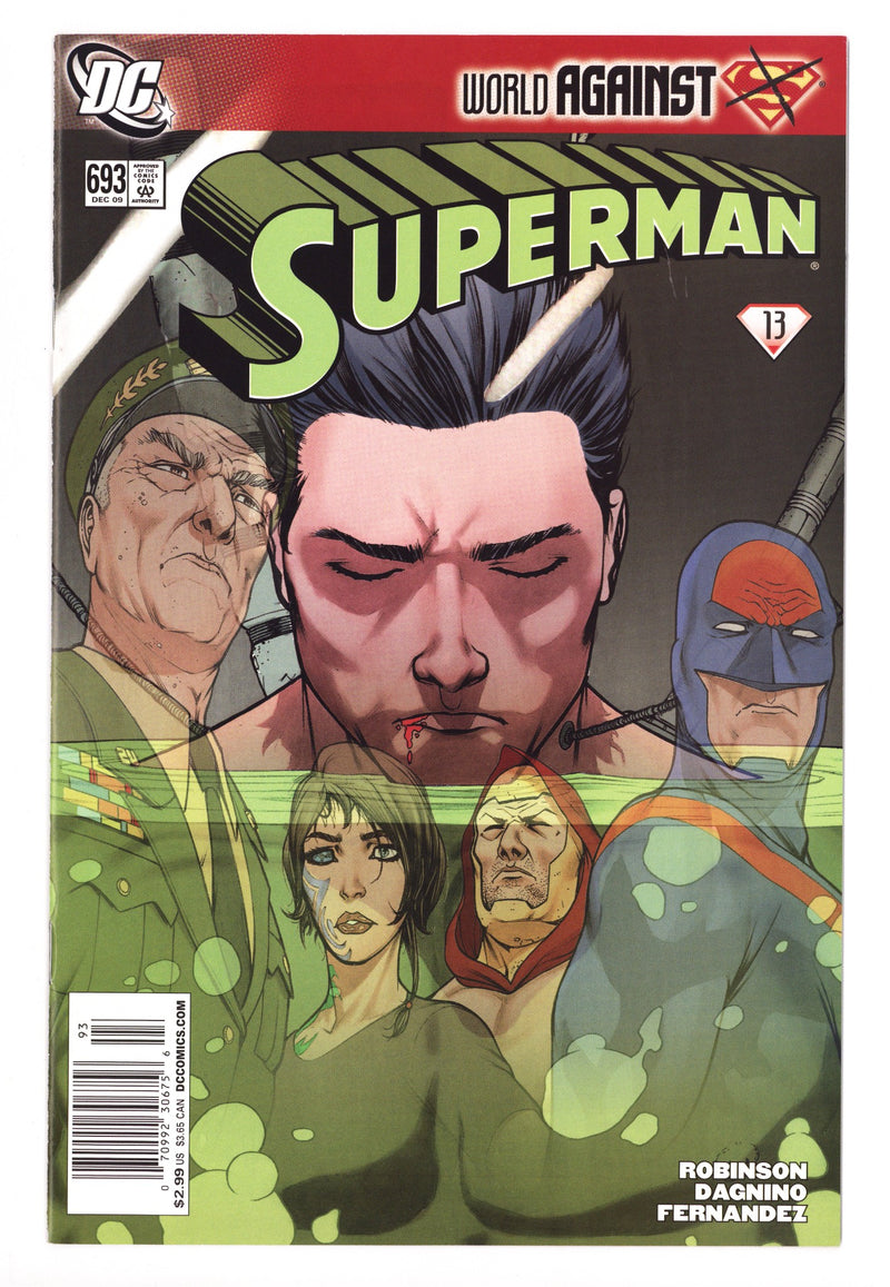 Superman Vol 1 693 NM- (9.2) (2009) Newsstand 