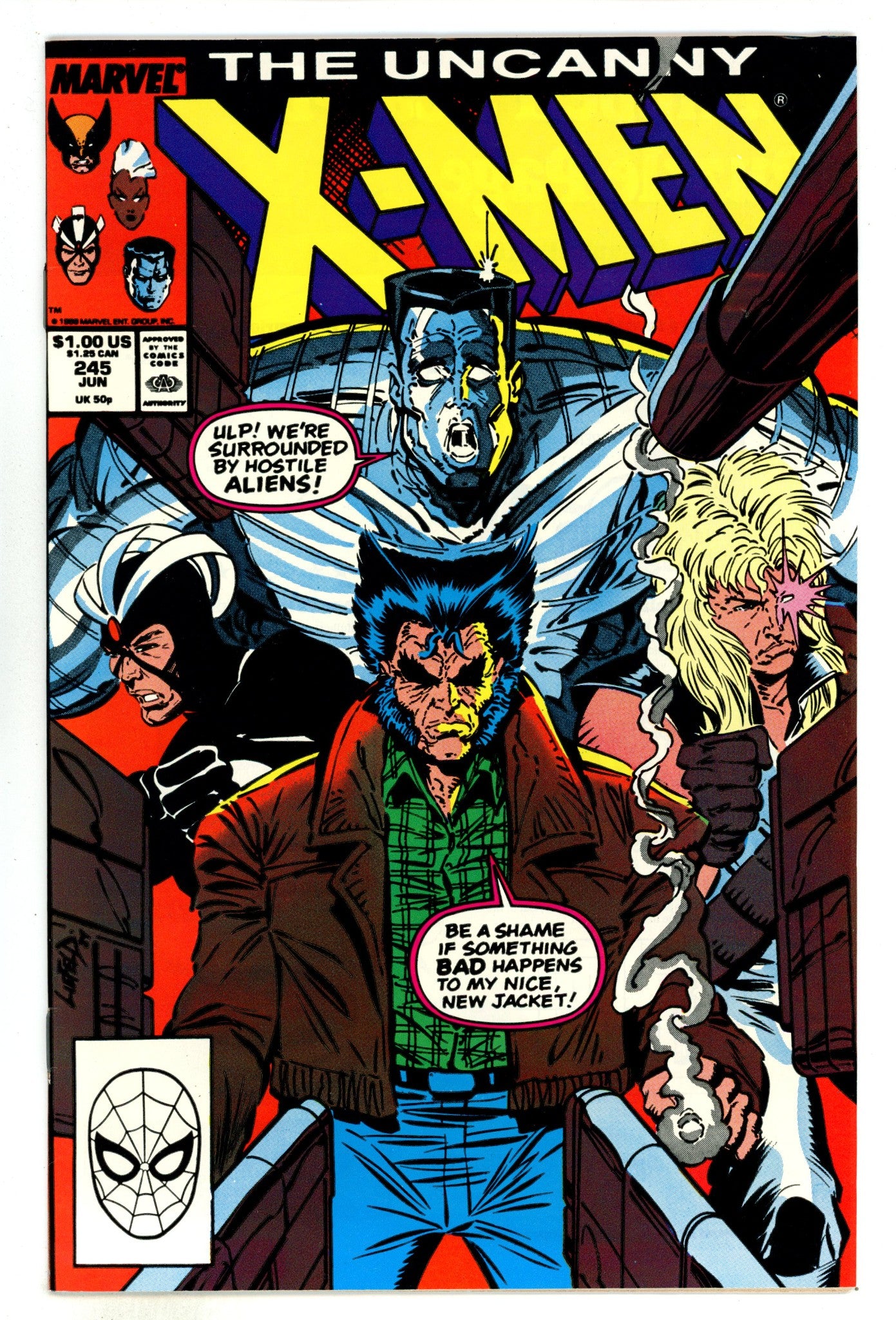 The Uncanny X-Men Vol 1 245 Mid Grade (1989) 