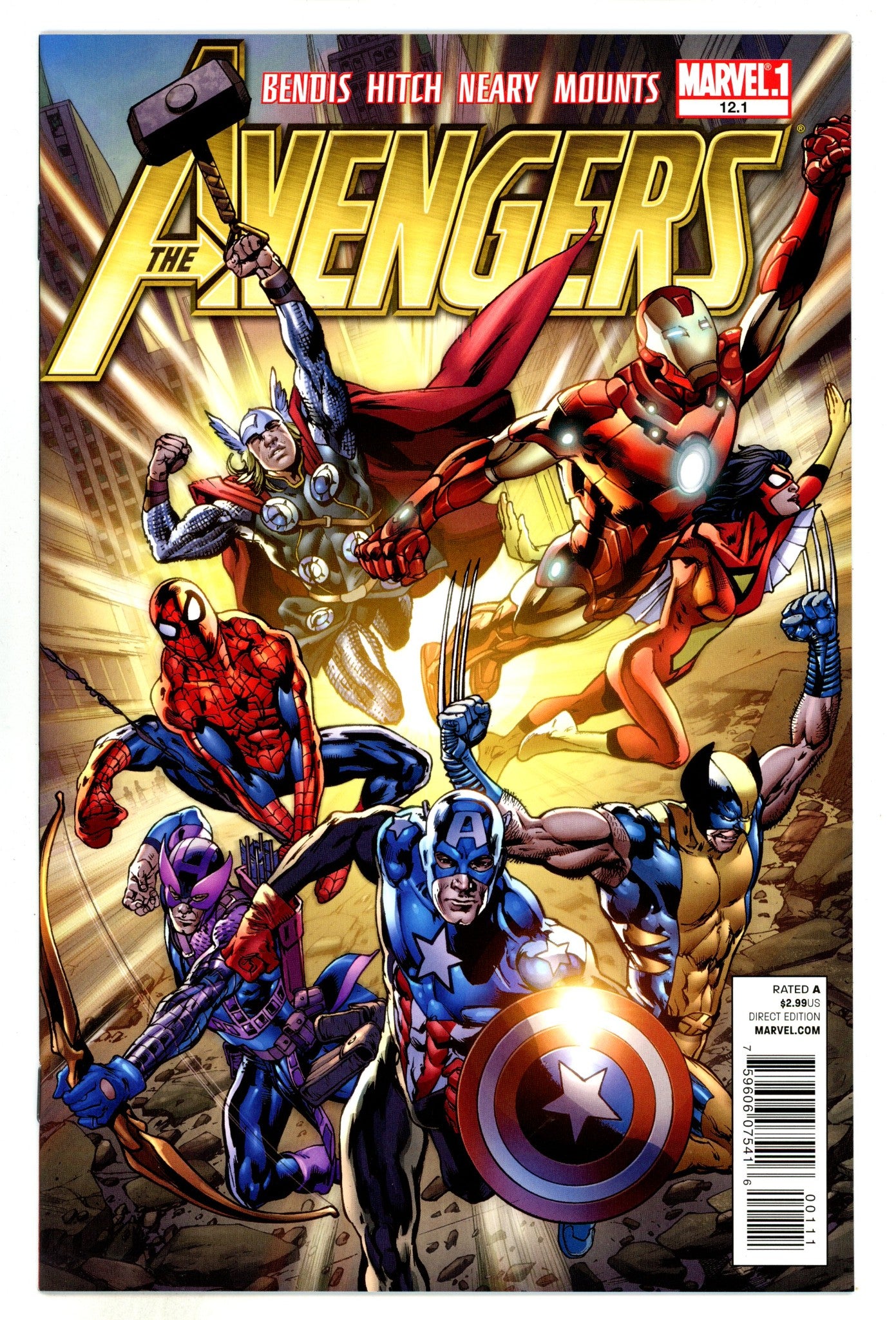 Avengers Vol 4 12.1  High Grade  (2011)  