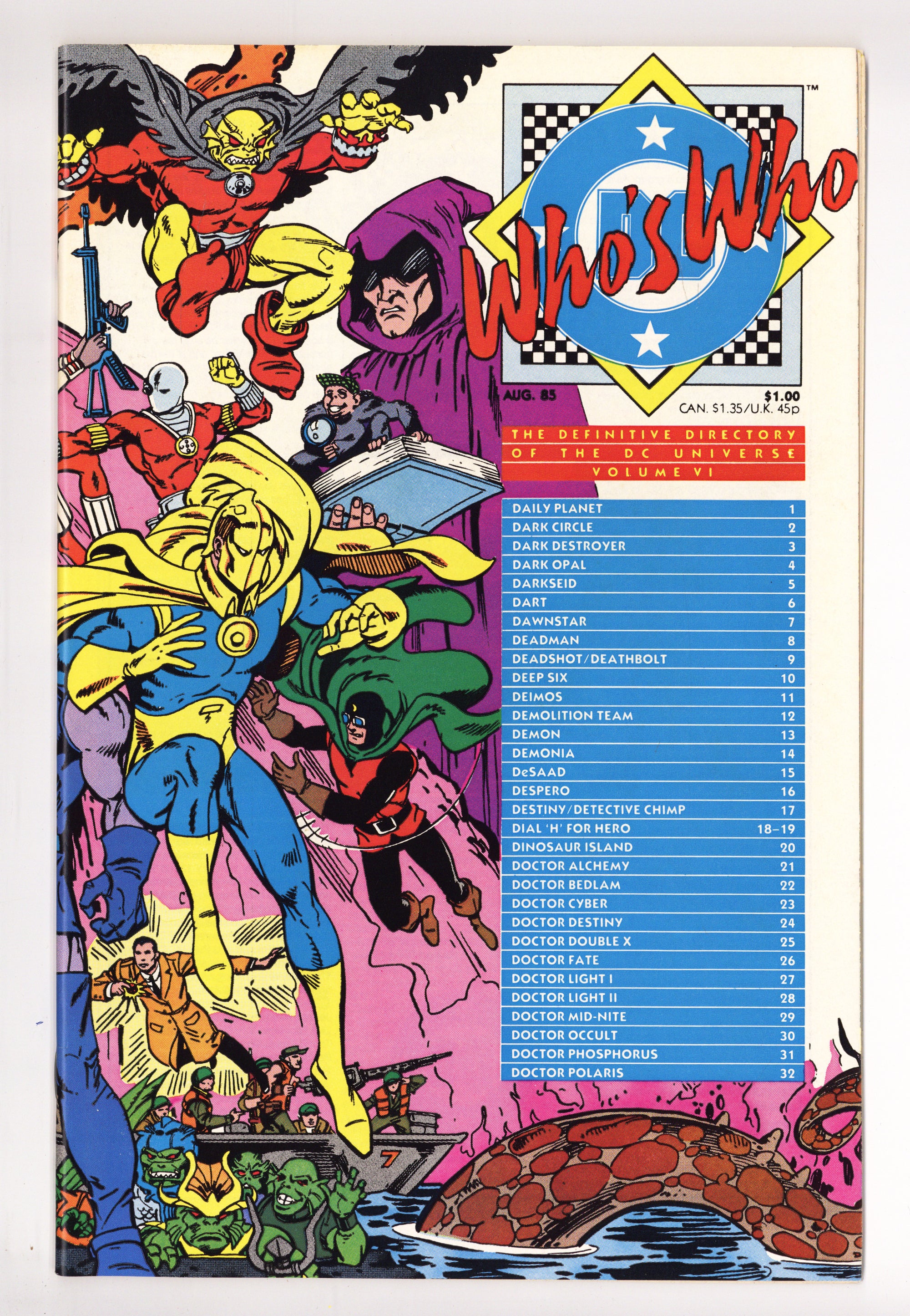 Who's Who: The Definitive Directory of the DC Universe 6 High Grade (1985) 