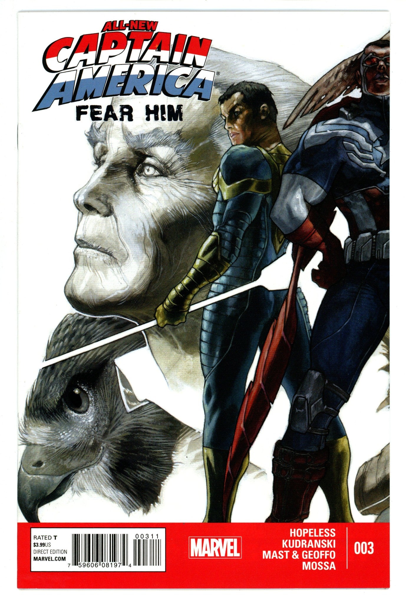 All-New Captain America: Fear Him 3 High Grade (2015) 
