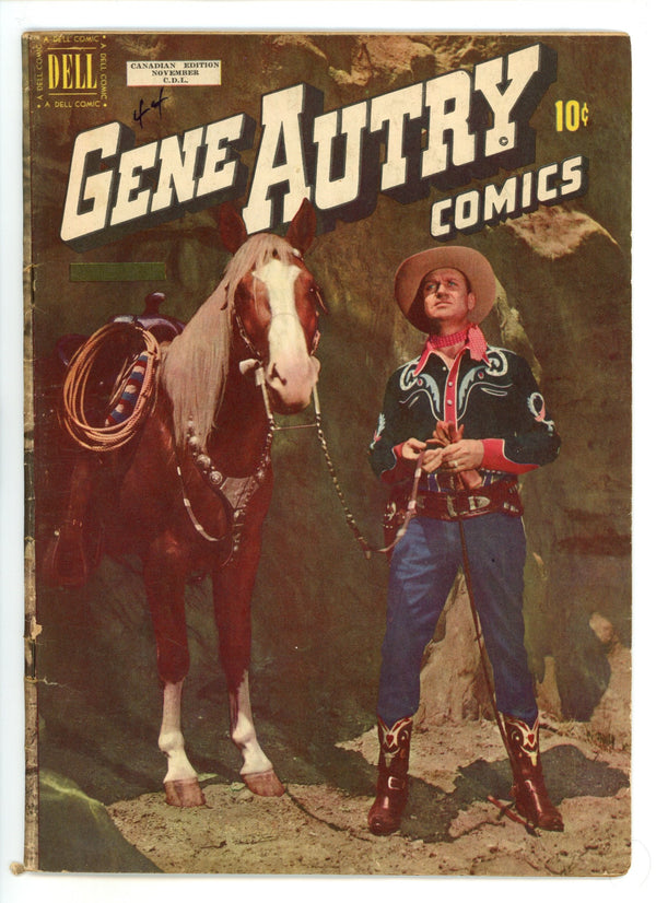 Gene Autry Comics 44 VG- (3.5) (1950) Canadian Edition