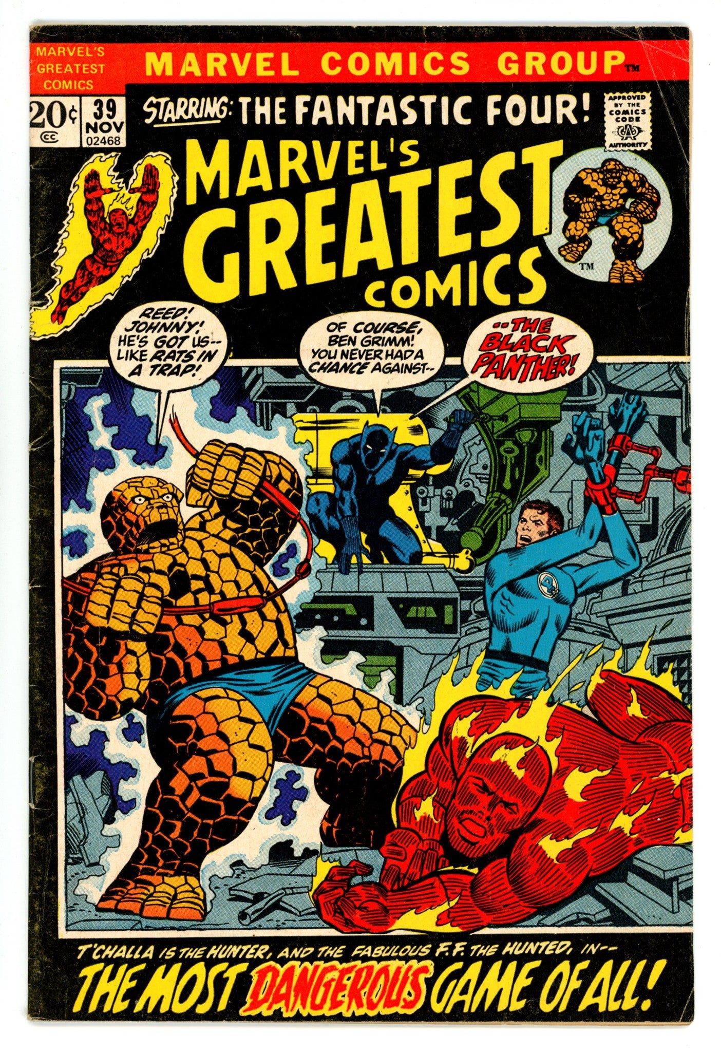 Marvel's Greatest Comics 39 VG (1972)