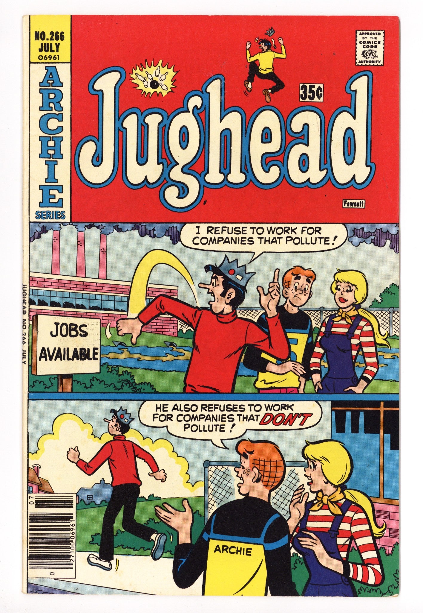 Jughead Vol 1 266 Low Grade (1977) 