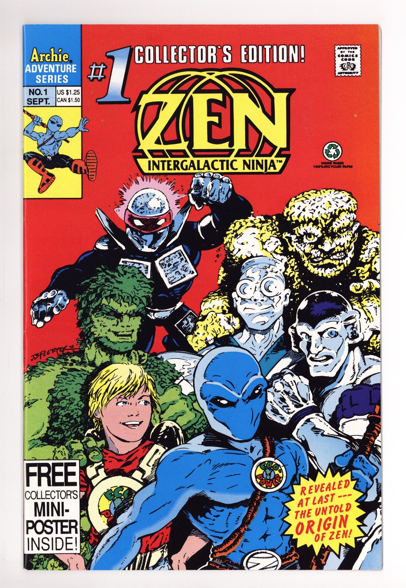 Zen Intergalactic Ninja Vol 2 1 Mid Grade (1992) 