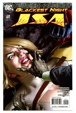 Blackest Night: JSA 2 VF- (7.5) (2010) Ha Incentive Variant