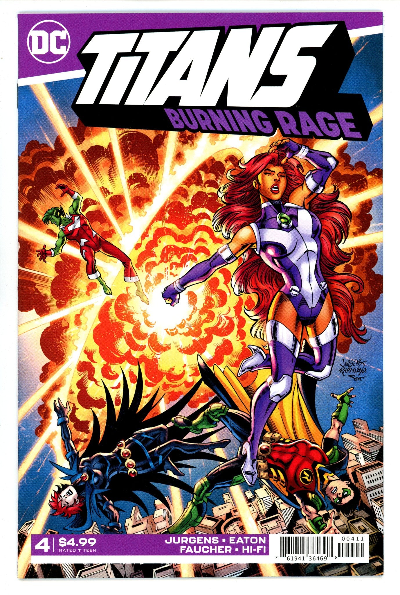 Titans: Burning Rage Vol 3 4 High Grade (2020) 