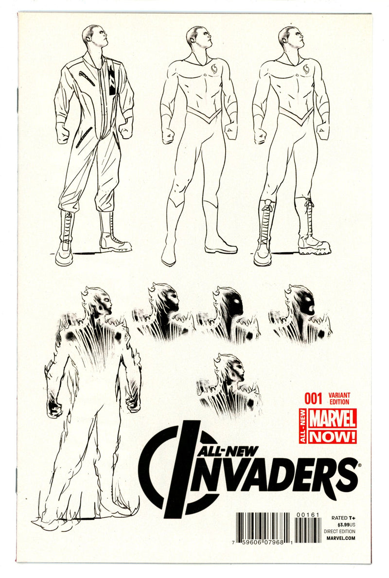 All-New Invaders 1 High Grade (2014) Pugh Design Incentive Variant 