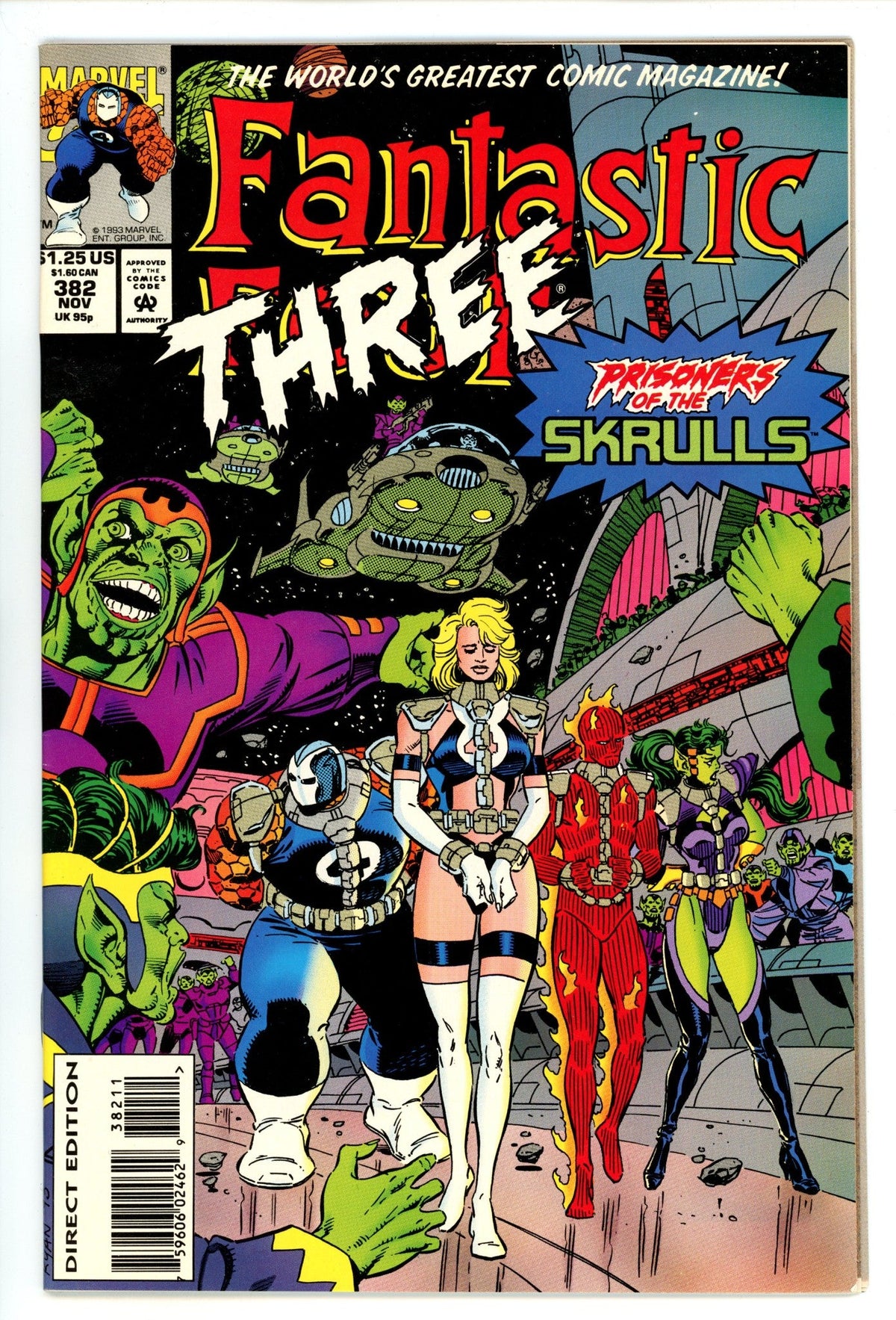 Fantastic Four Vol 1 382  High Grade   (1993)