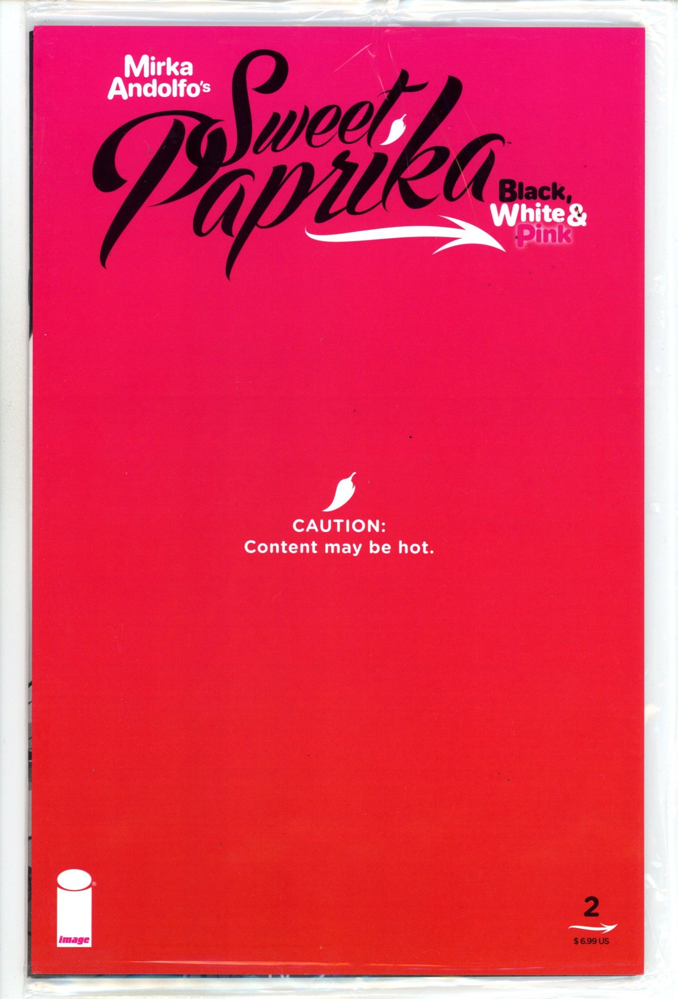Mirka Andolfos Sweet Paprika Black White & Pink 2 Andolfo Polybagged Risque Variant (2024)