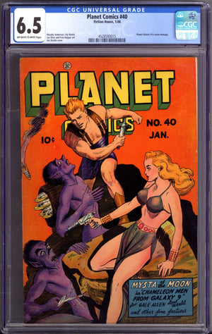 Planet Comics Vol 1 40 CGC 6.5 (FN+) (1946)